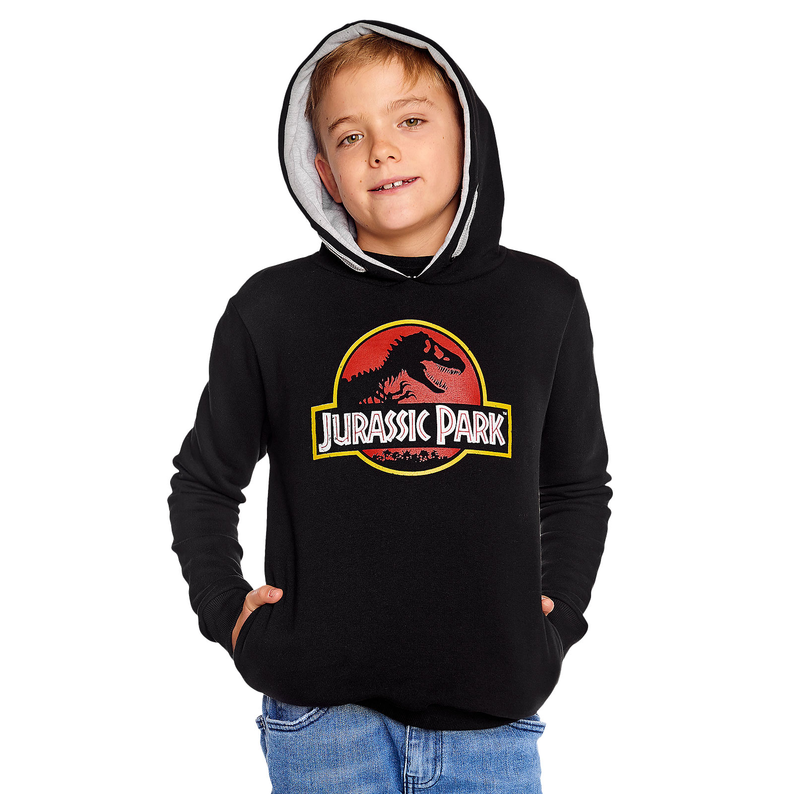 Jurassic Park - Movie Logo Kinder Hoodie schwarz