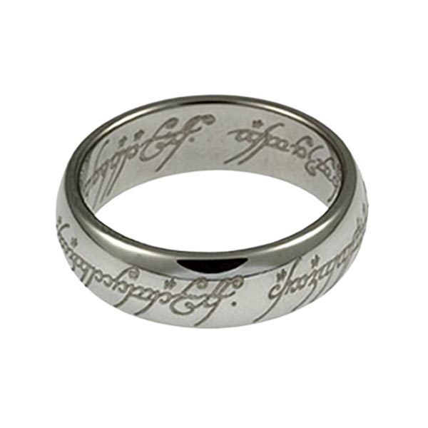 Herr der Ringe/Hobbit Schmuck der EINE Ring aus Wolfram/silber 10004061 