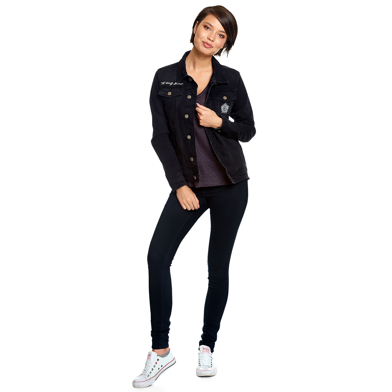 Supernatural - Teufelsfalle Jeansjacke Damen schwarz