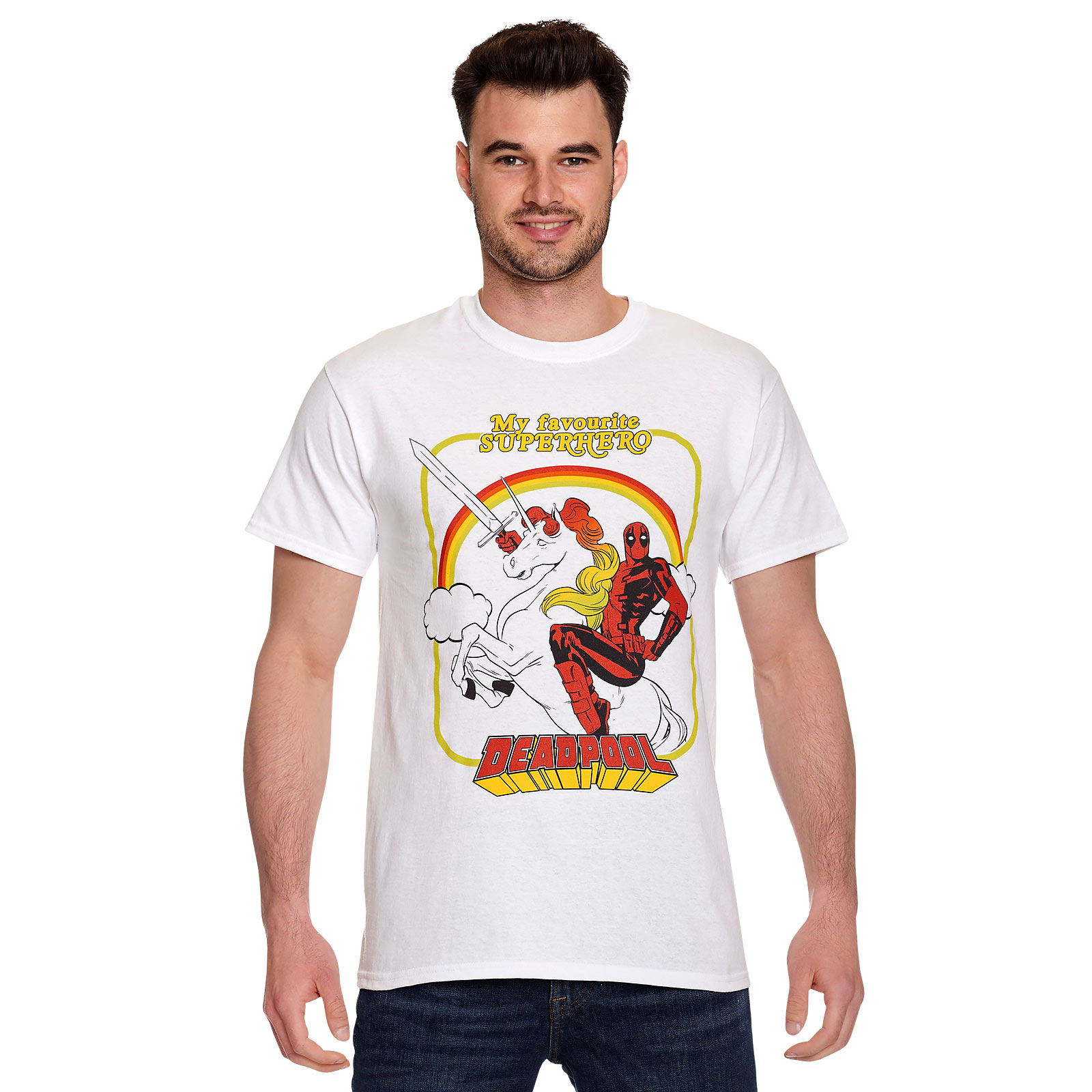 Deadpool - My Favourite Superhero T-Shirt weiß