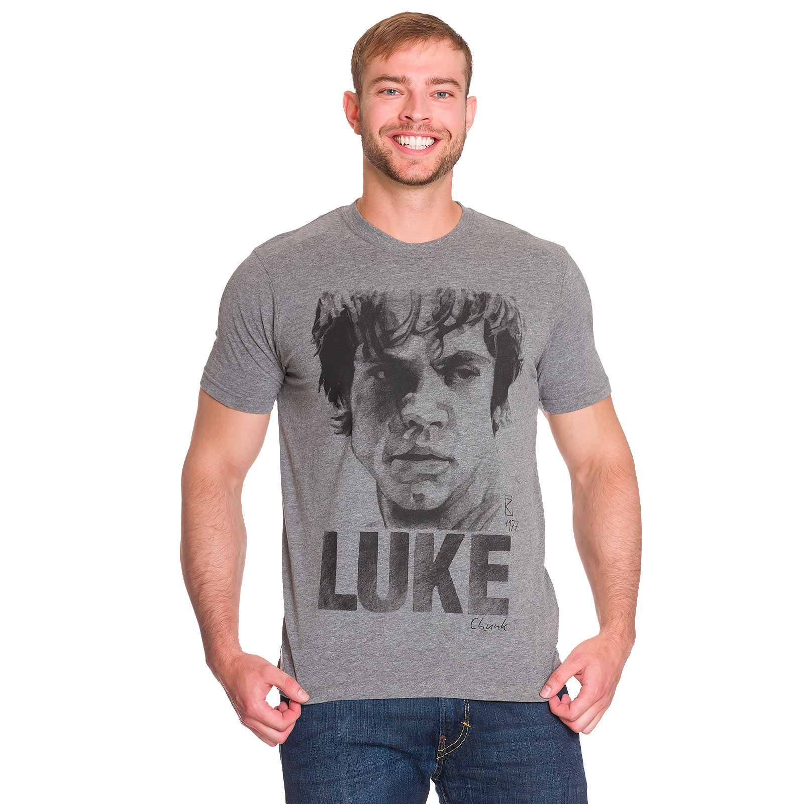 Star Wars - Luke Sketch T-Shirt grau