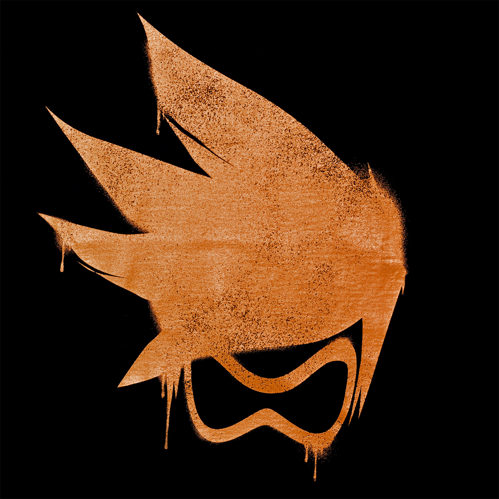 Overwatch - Tracer Spray Logo T-Shirt schwarz