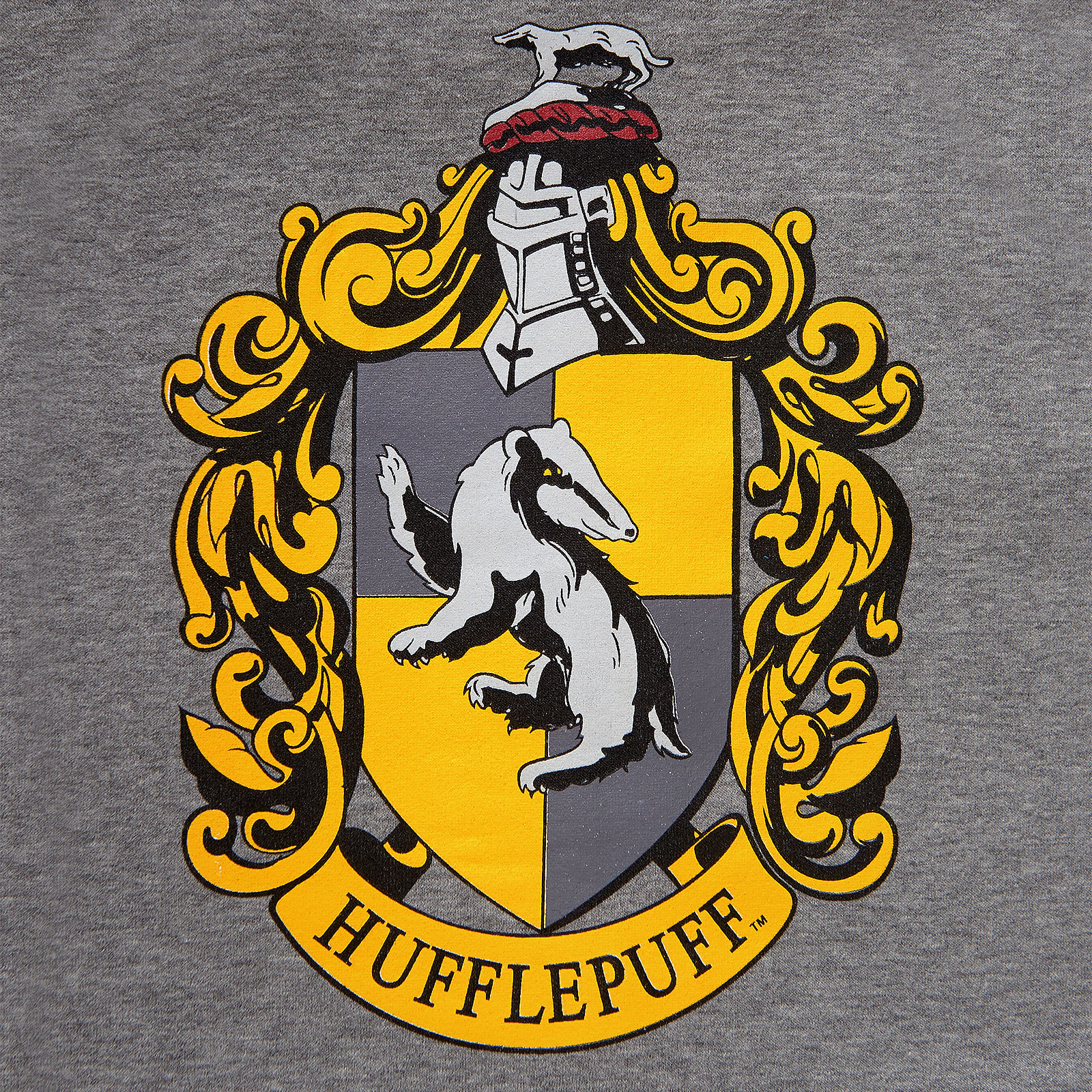Harry Potter - Hufflepuff Wappen College Jacke Damen grau