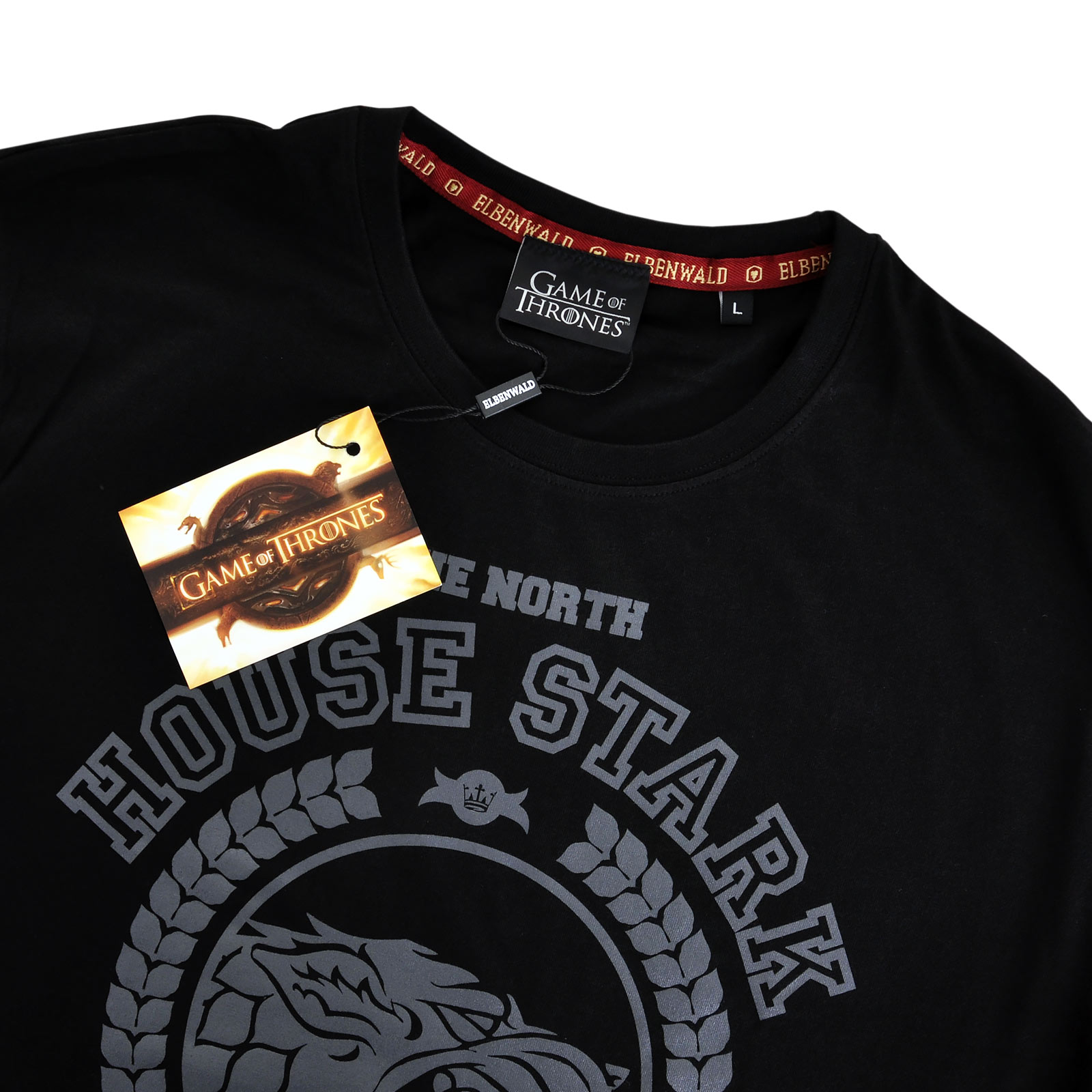 Game of Thrones - Stark Wappen T-Shirt schwarz