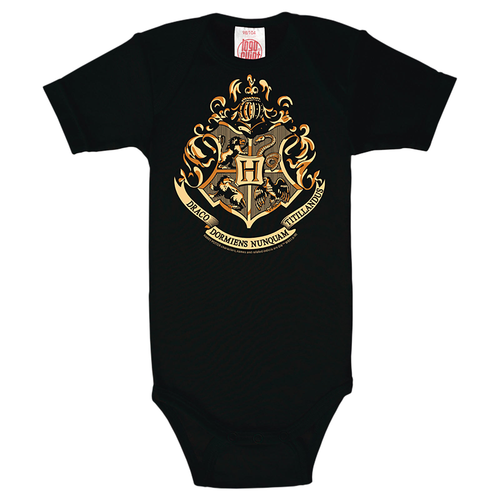 Harry Potter - Hogwarts Wappen Baby Body schwarz