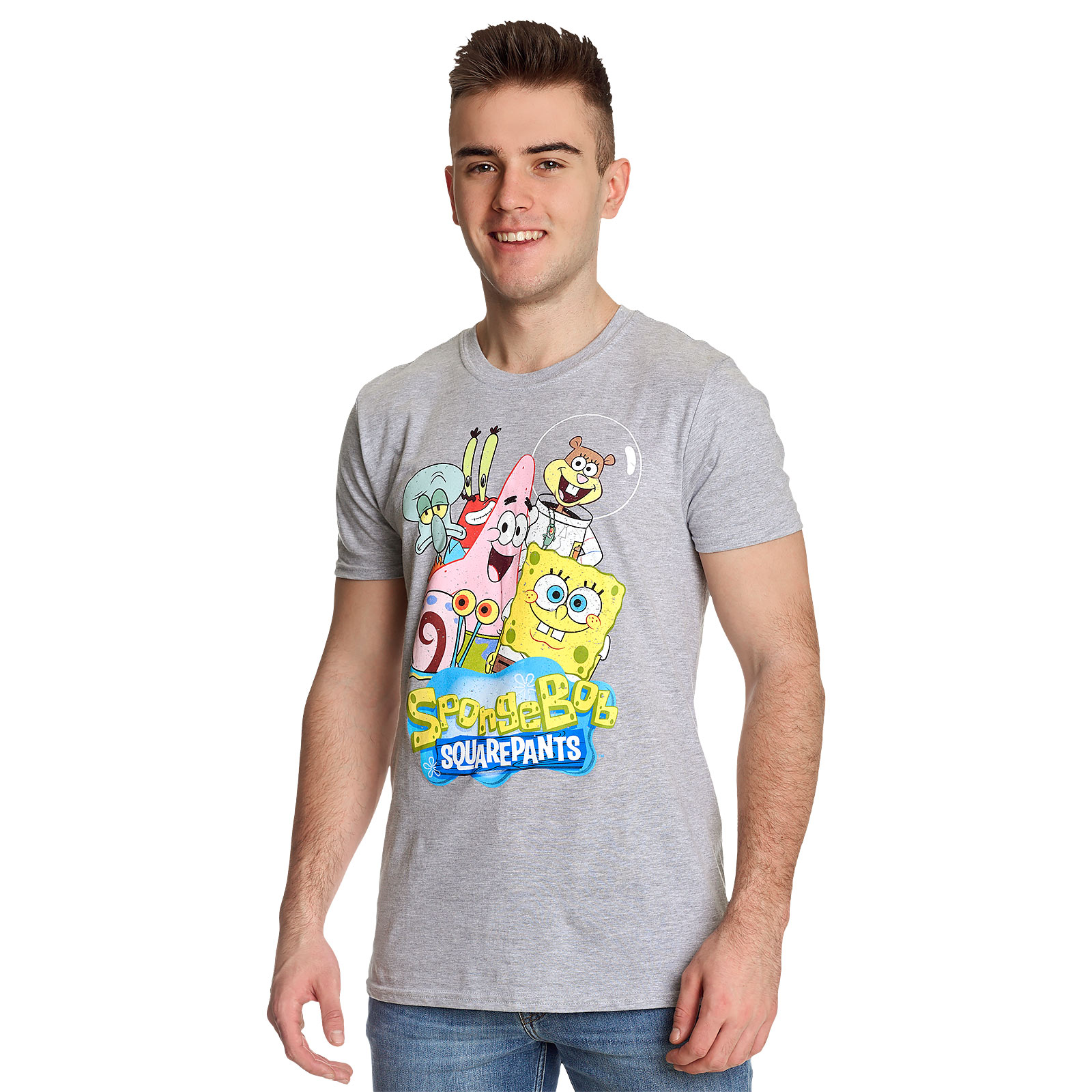 SpongeBob - Friends Together T-Shirt grau
