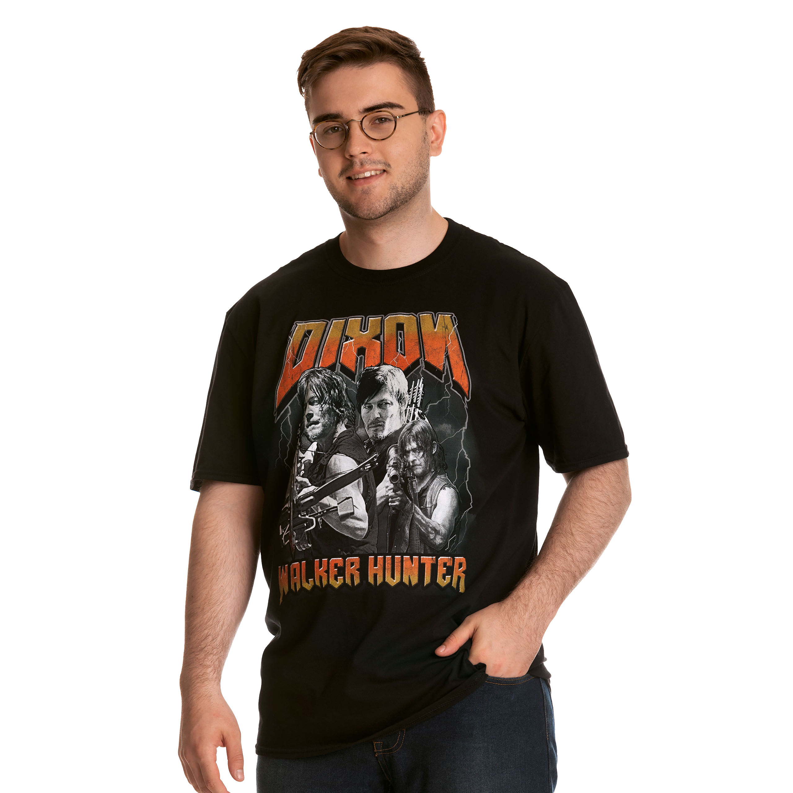 Walking Dead - Dixon Walker Hunter T-Shirt schwarz