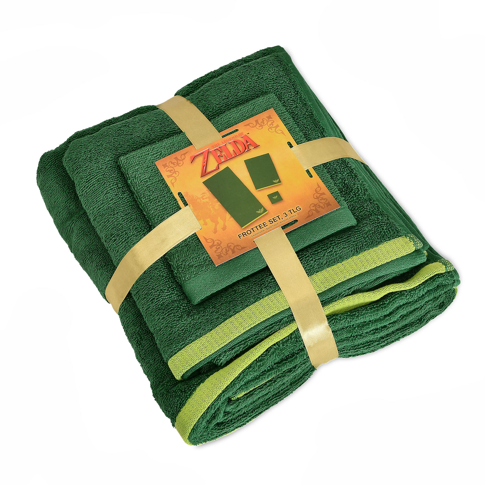 Zelda - Hyrule Logo Handtücher mit Waschlappen 3er Set