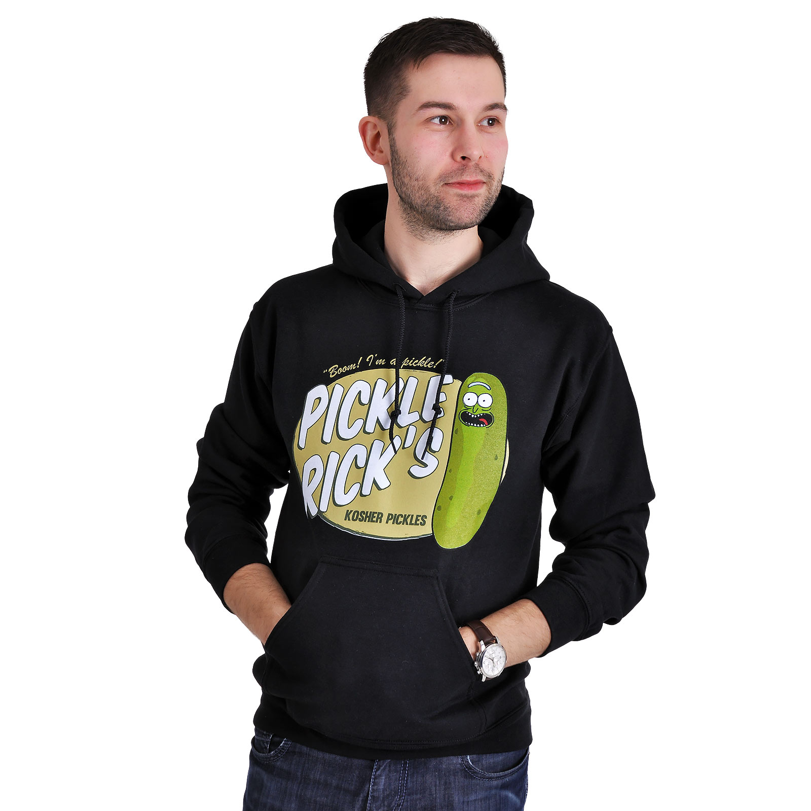 Rick and Morty - Pickle Rick Hoodie schwarz