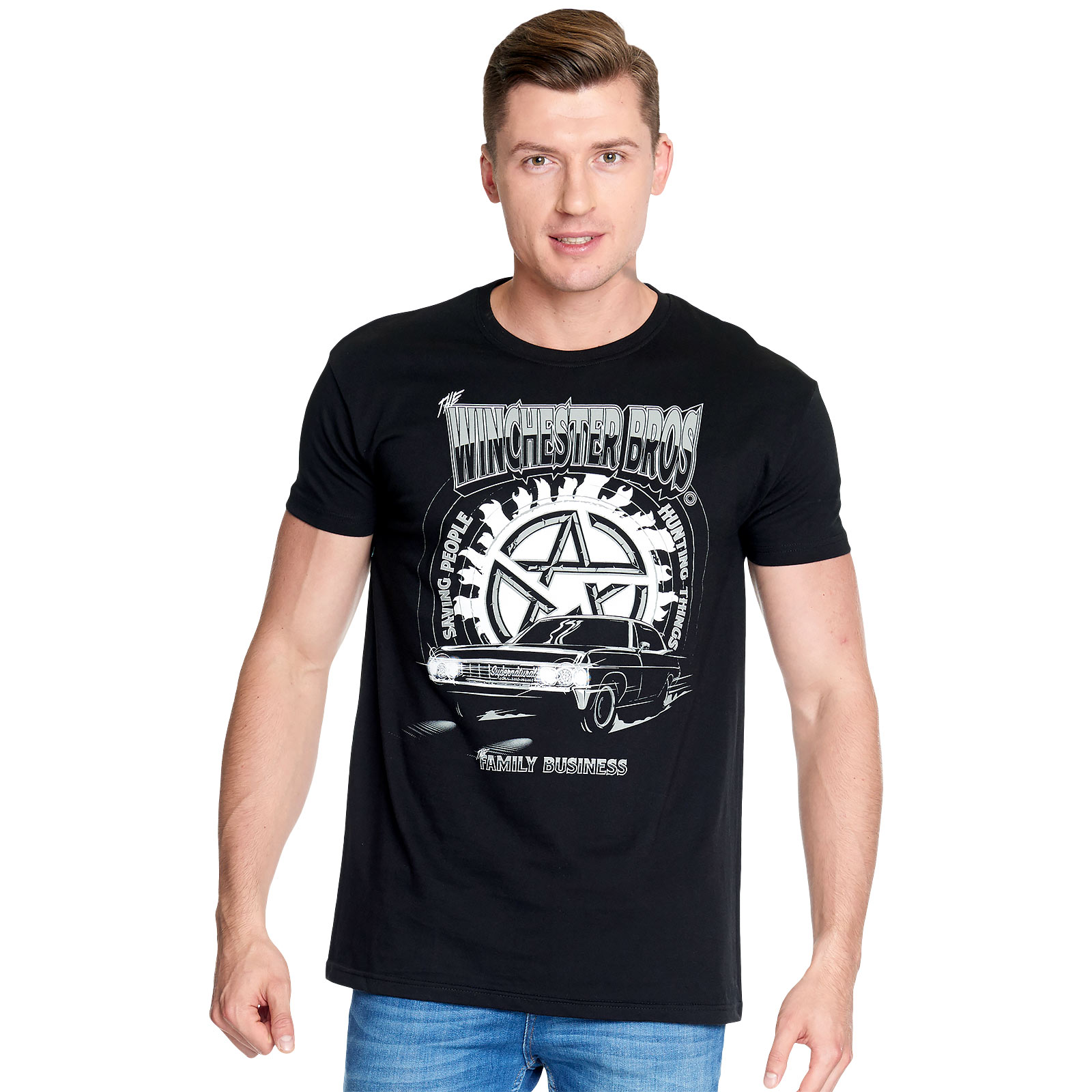 Supernatural - Winchester Bros T-Shirt schwarz