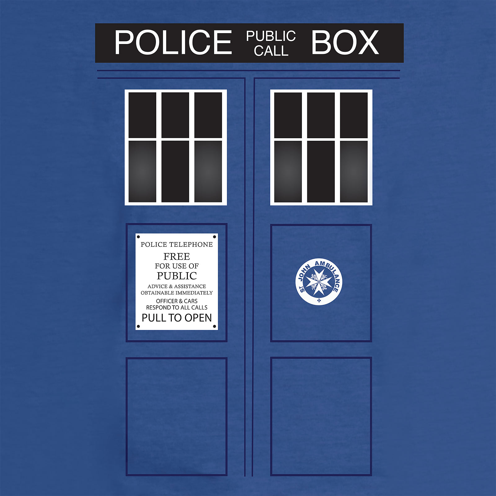 Doctor Who - Tardis T-Shirt blau