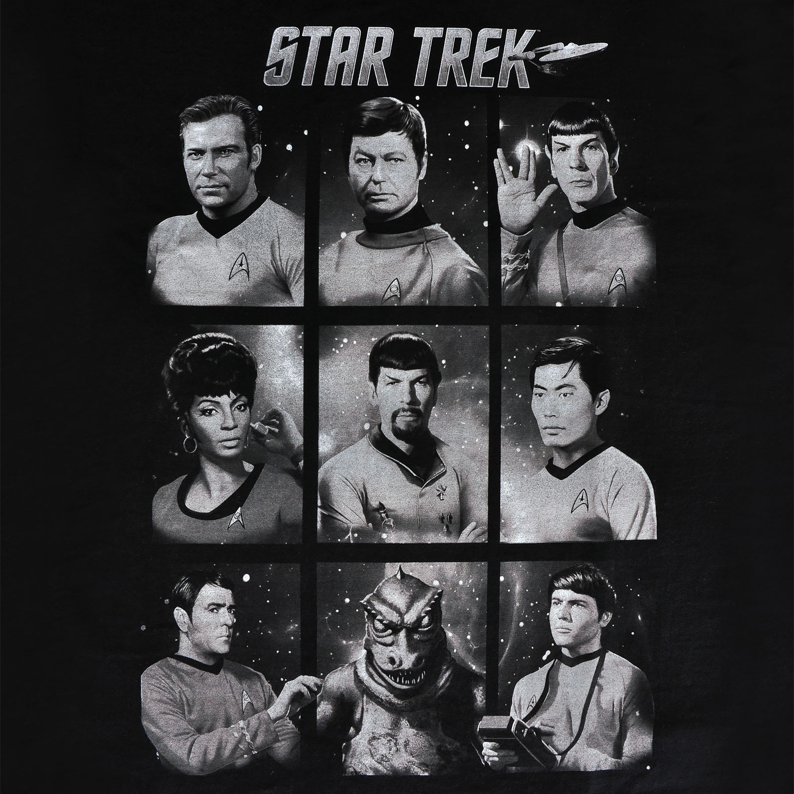 Star Trek - Characters T-Shirt schwarz