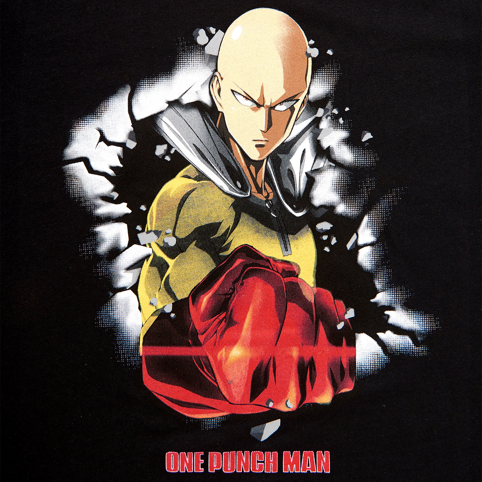 One Punch Man - Saitama T-Shirt schwarz
