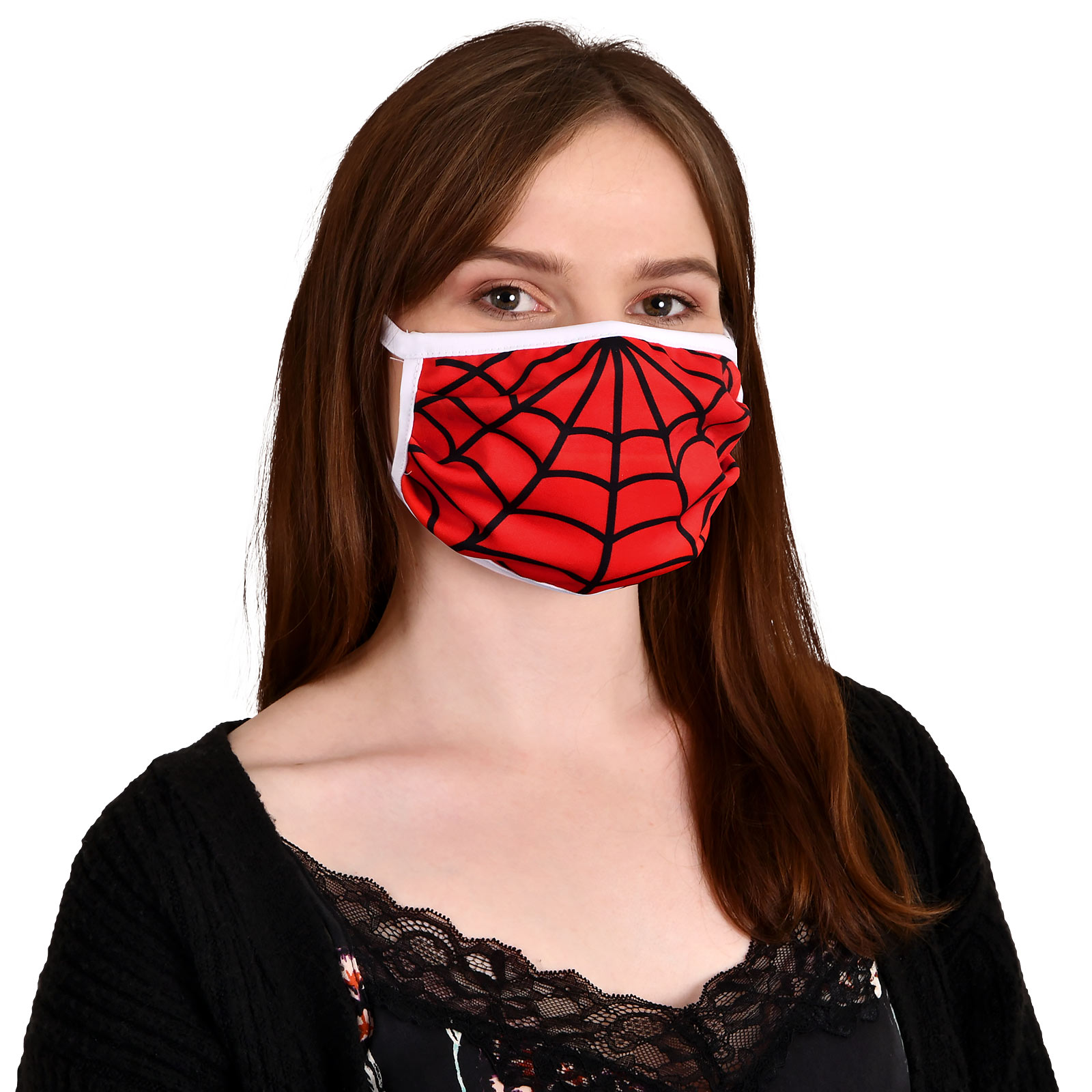Spinnennetz Gesichtsmaske für Spider-Man Fans