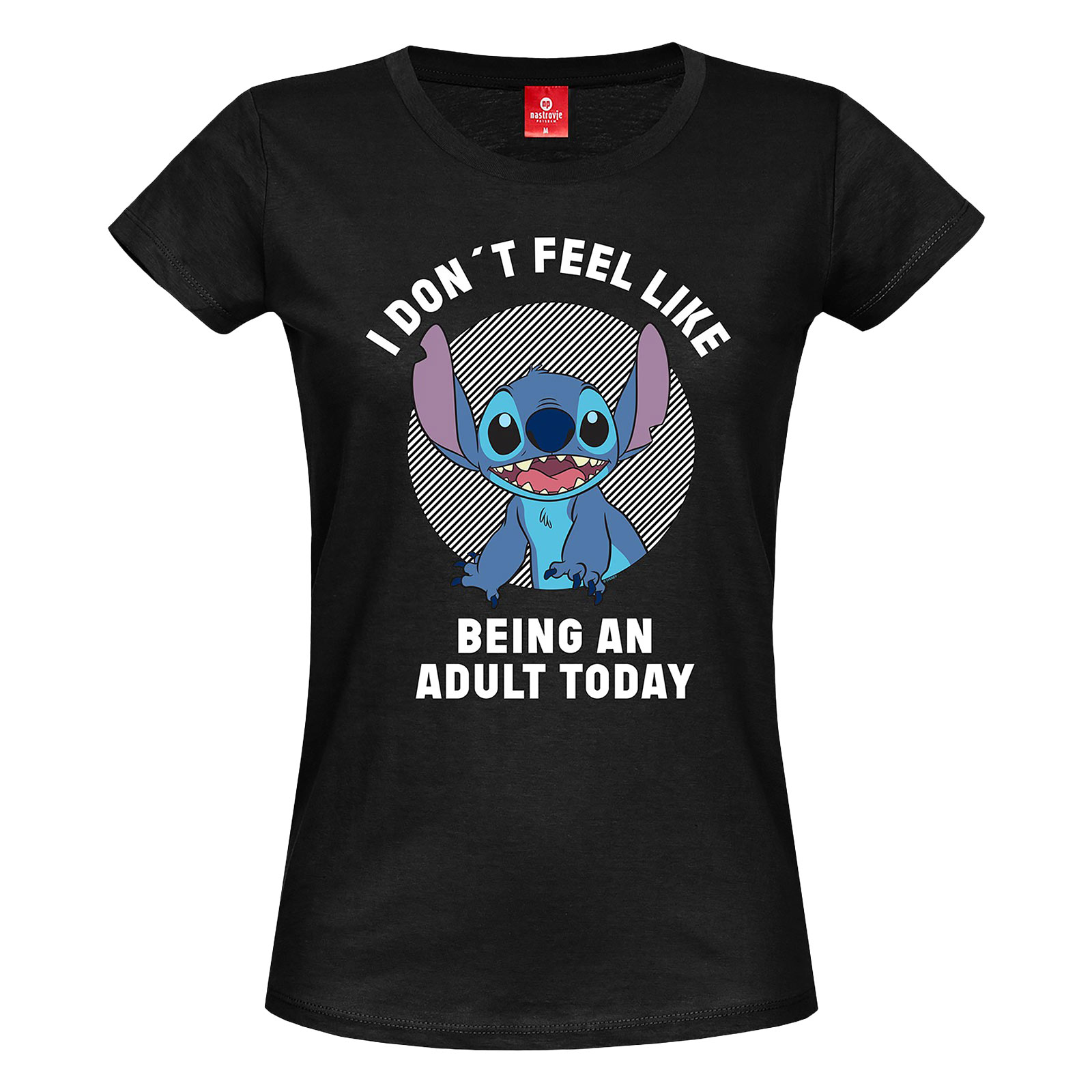 Lilo & Stitch - No Adult T-Shirt Damen schwarz