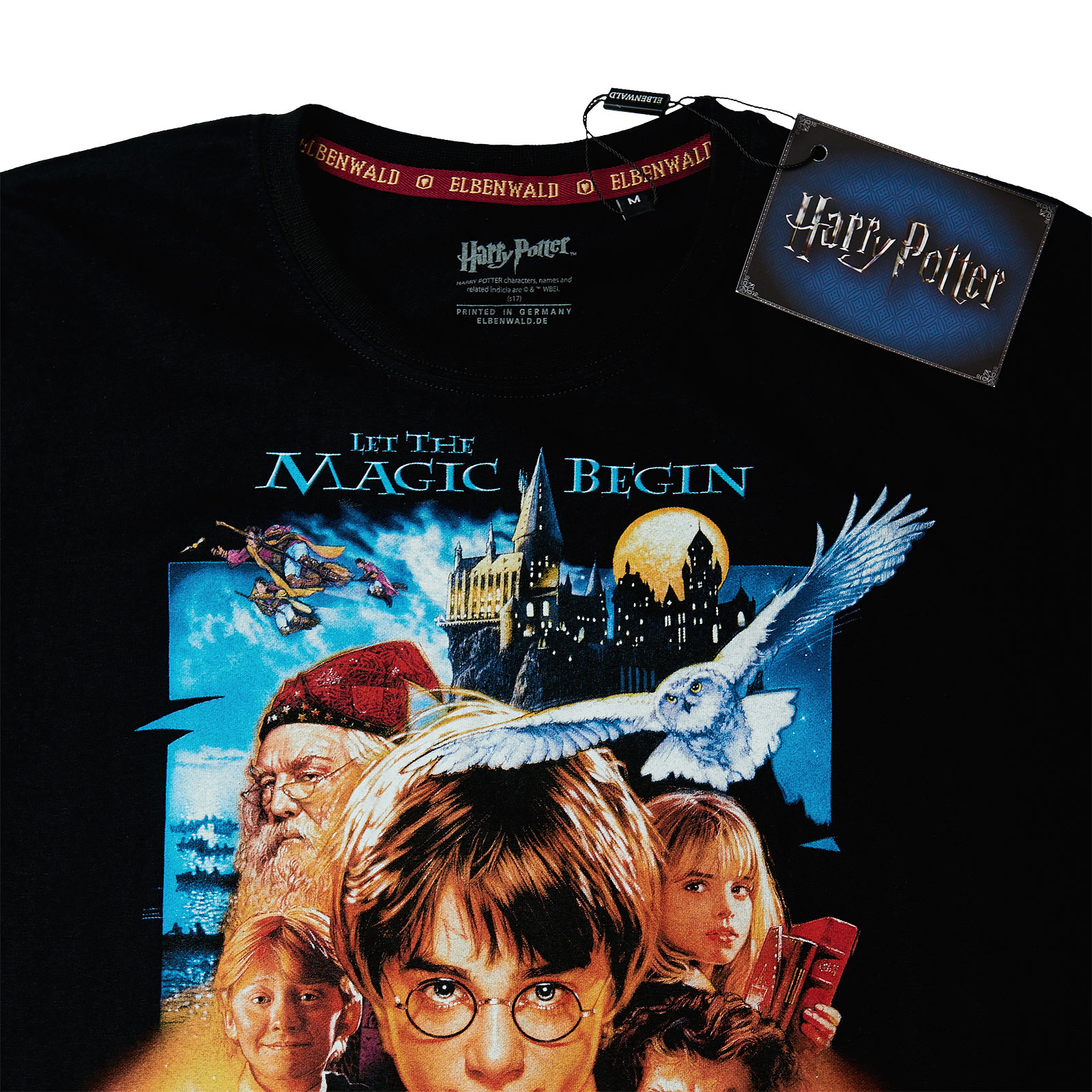 Harry Potter - Stein der Weisen Poster T-Shirt schwarz