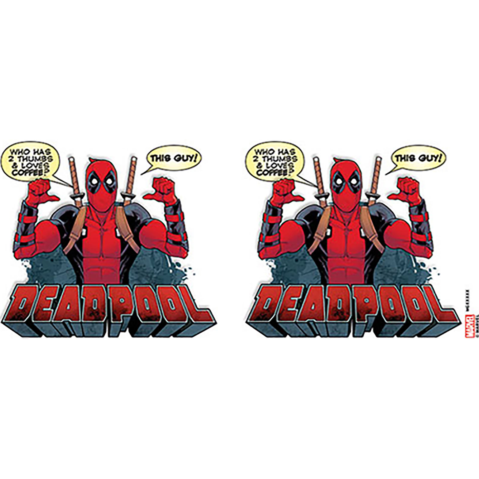 Deadpool - 2 Thumbs Tasse