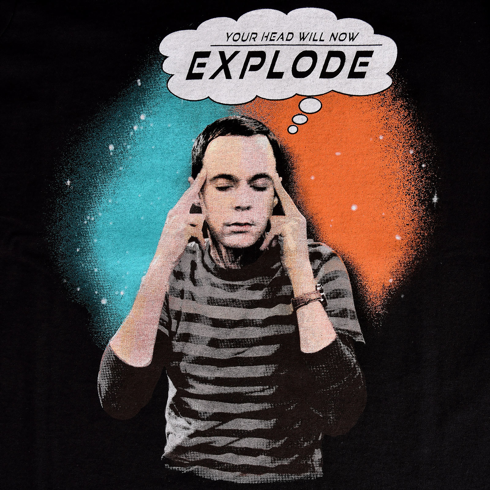 Big Bang Theory - Sheldon Explode T-Shirt Damen schwarz