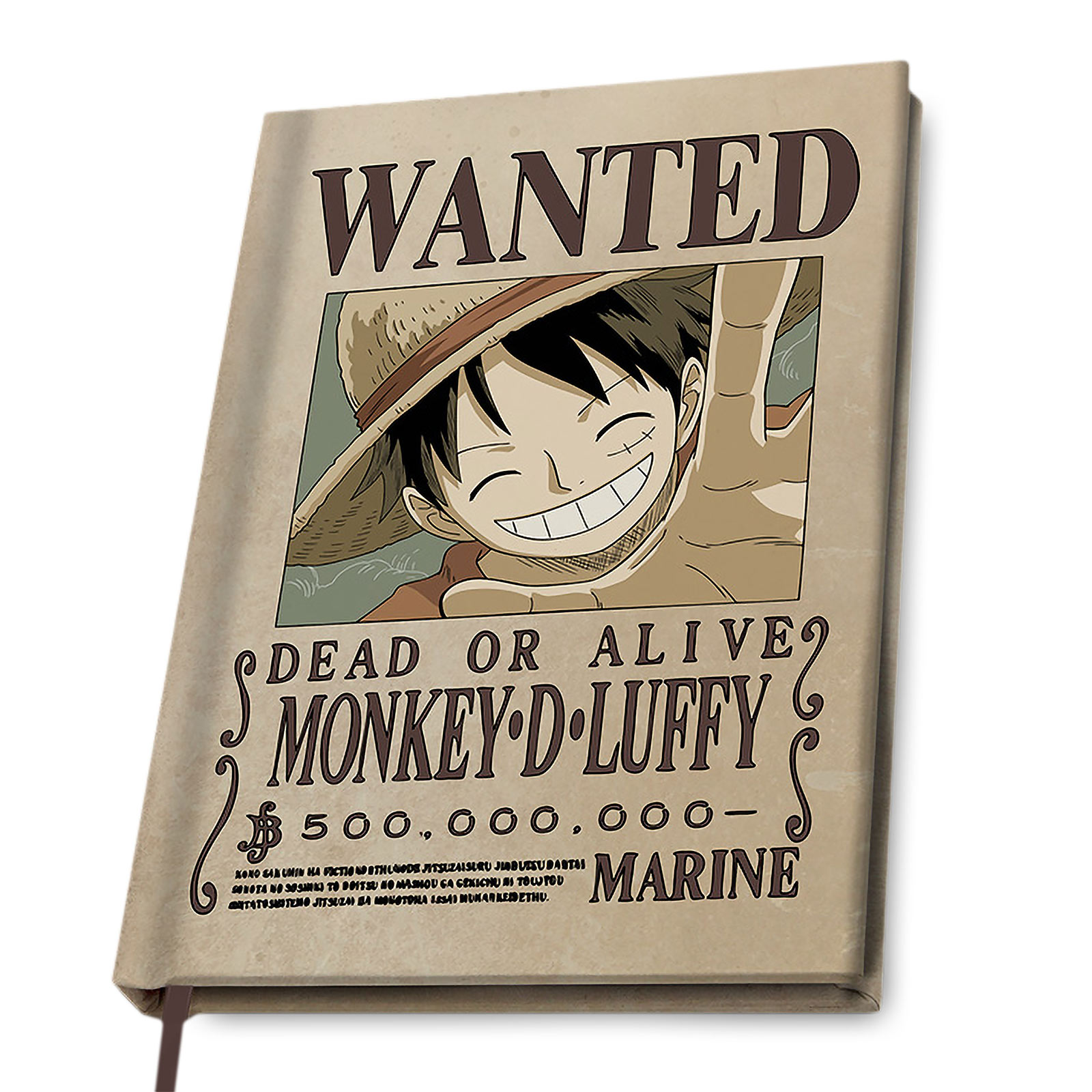 One Piece - Wanted Luffy Notizbuch A5
