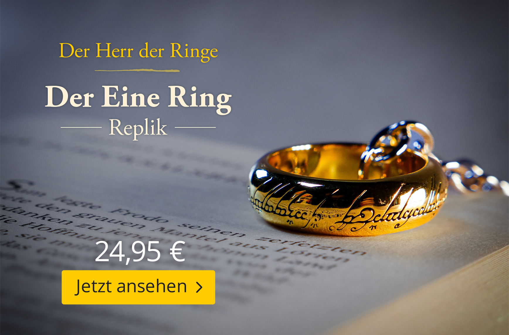 Herr der Ringe - Der Eine Ring Replik - 24,95 EUR
