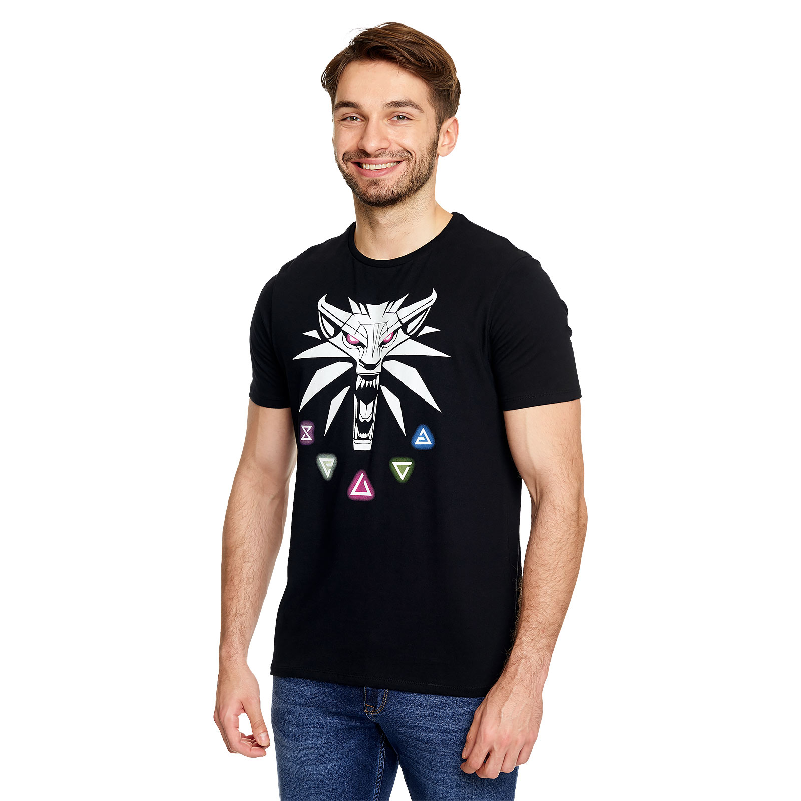 Witcher - Hexer Zeichen T-Shirt schwarz
