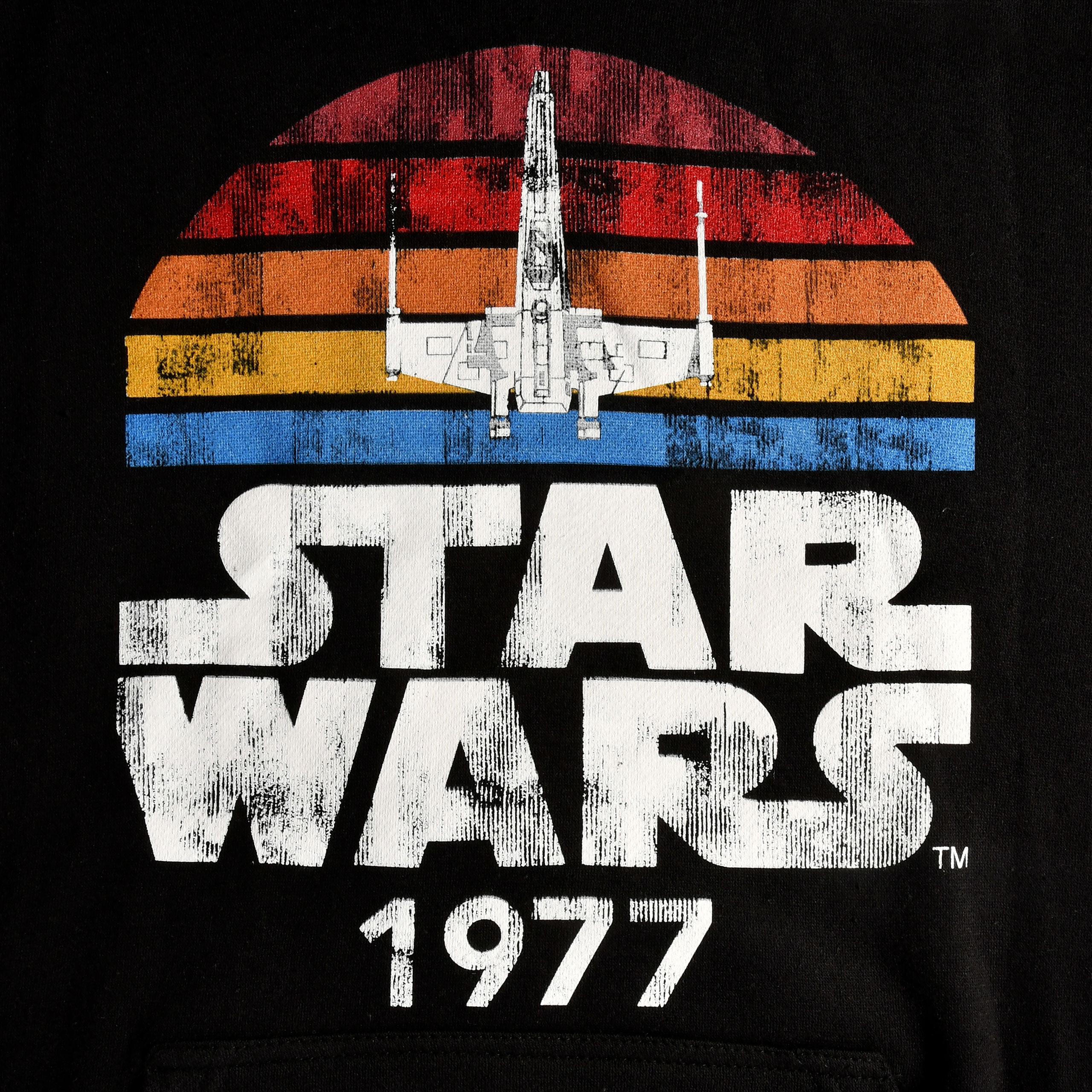 Star Wars of 1977 Retro Hoodie schwarz