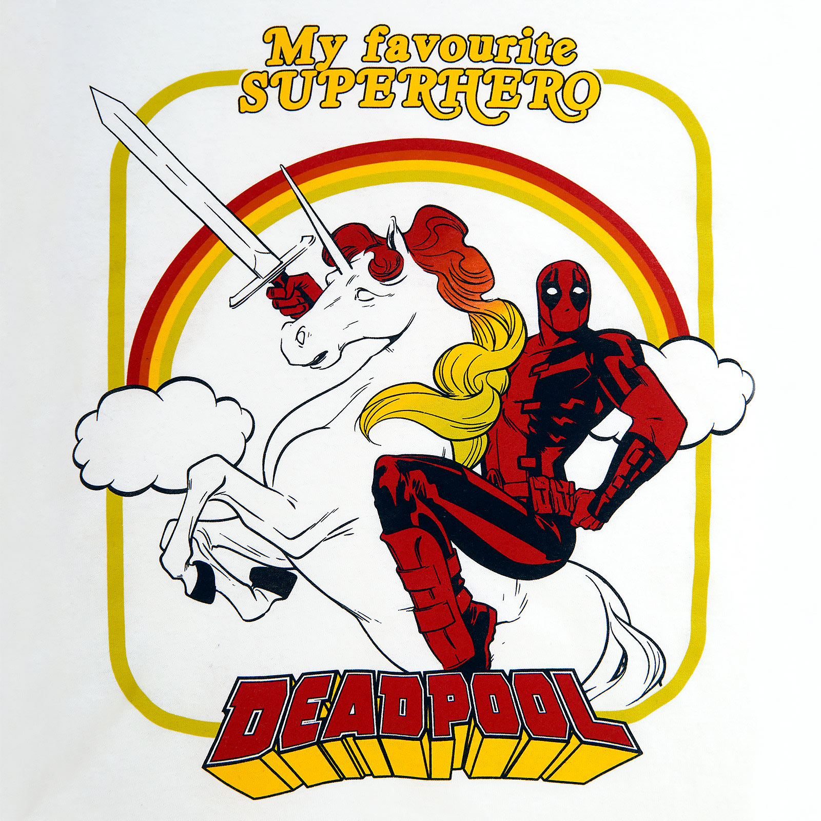 Deadpool - My Favourite Superhero T-Shirt weiß