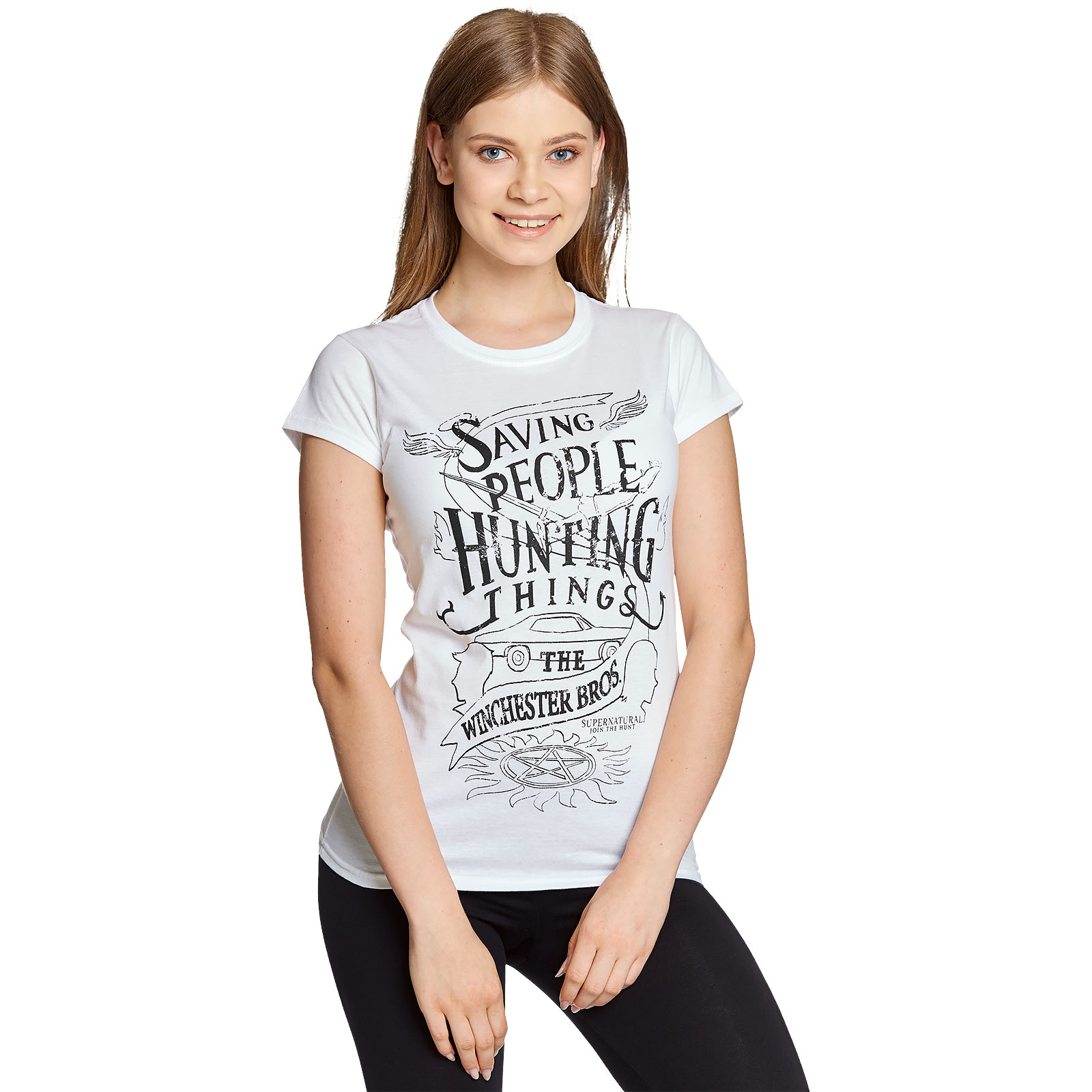 Supernatural - Winchester Bros T-Shirt Damen weiß