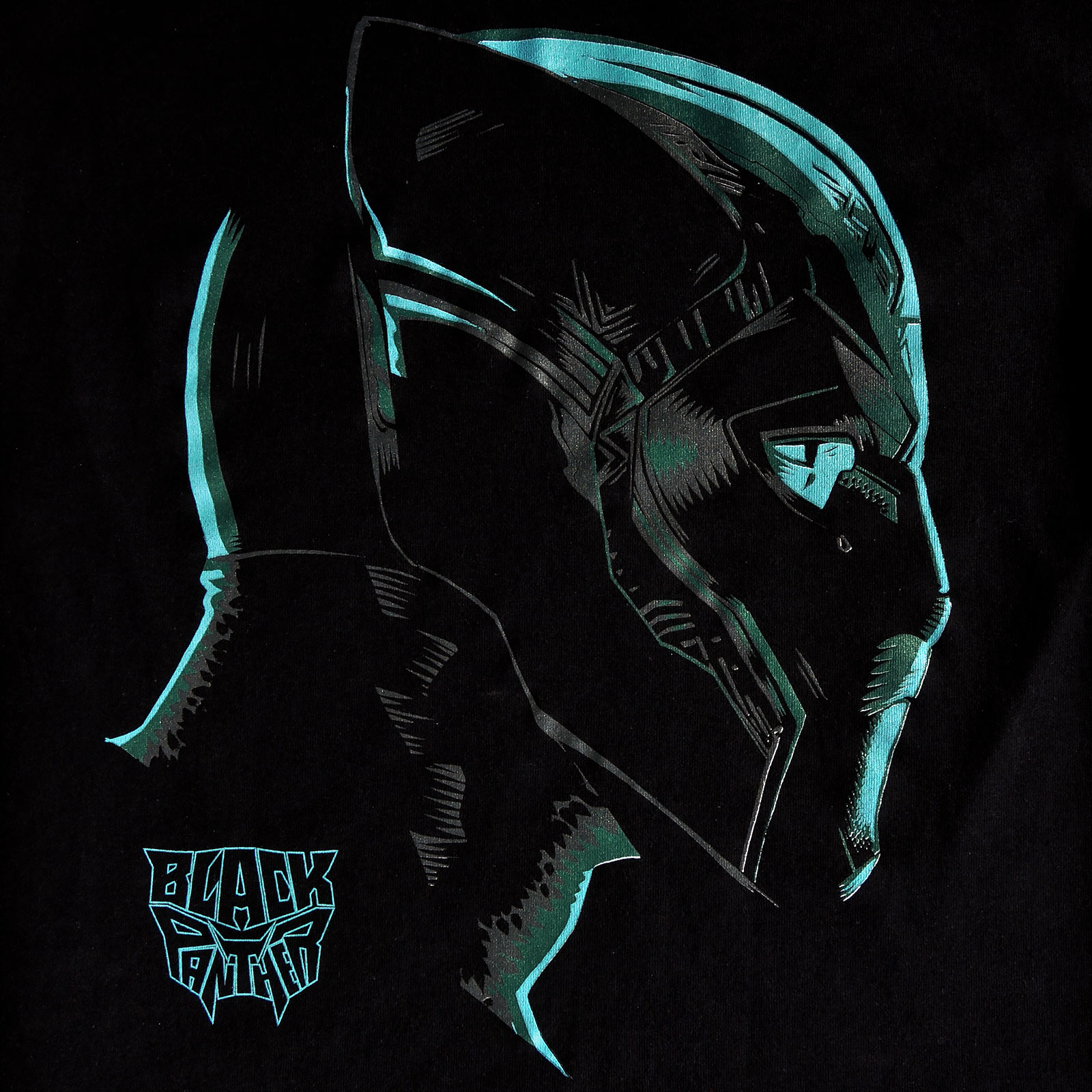 Black Panther - Neon Face T-Shirt schwarz