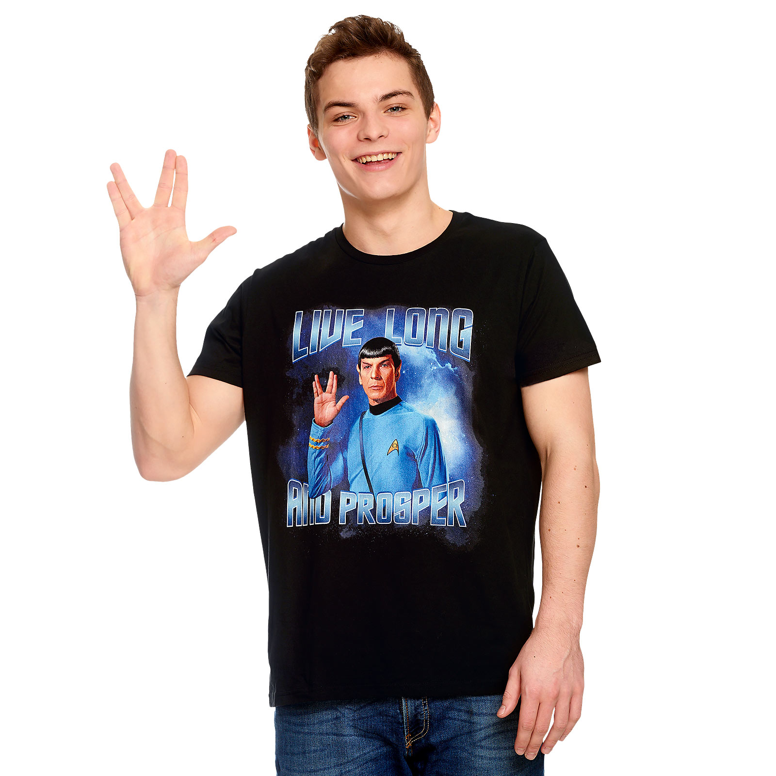 Star Trek - Spock Live Long and Prosper T-Shirt schwarz