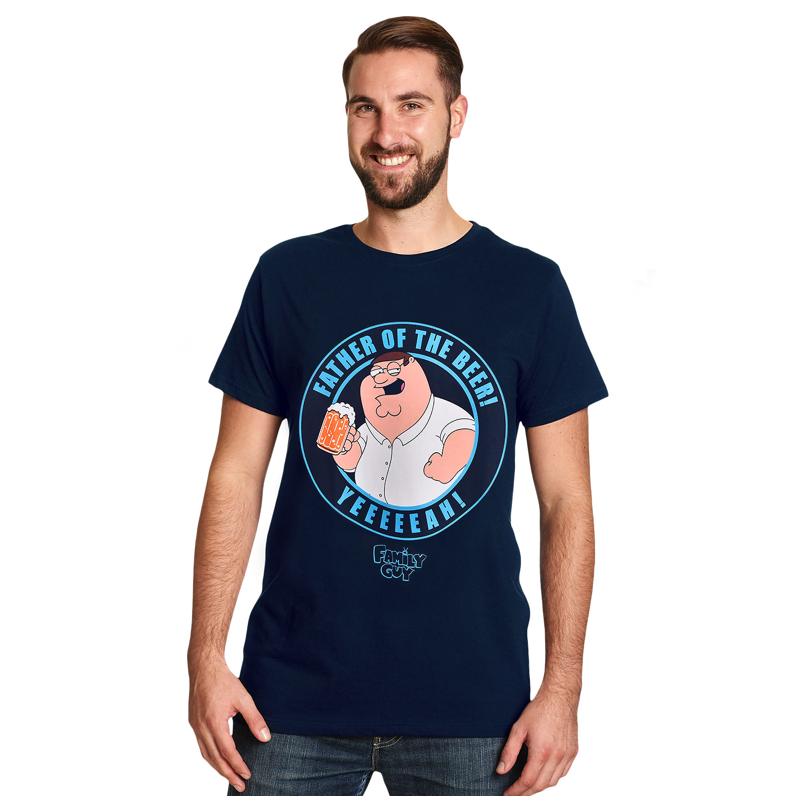 Family Guy - Father of the Beer T-Shirt blau