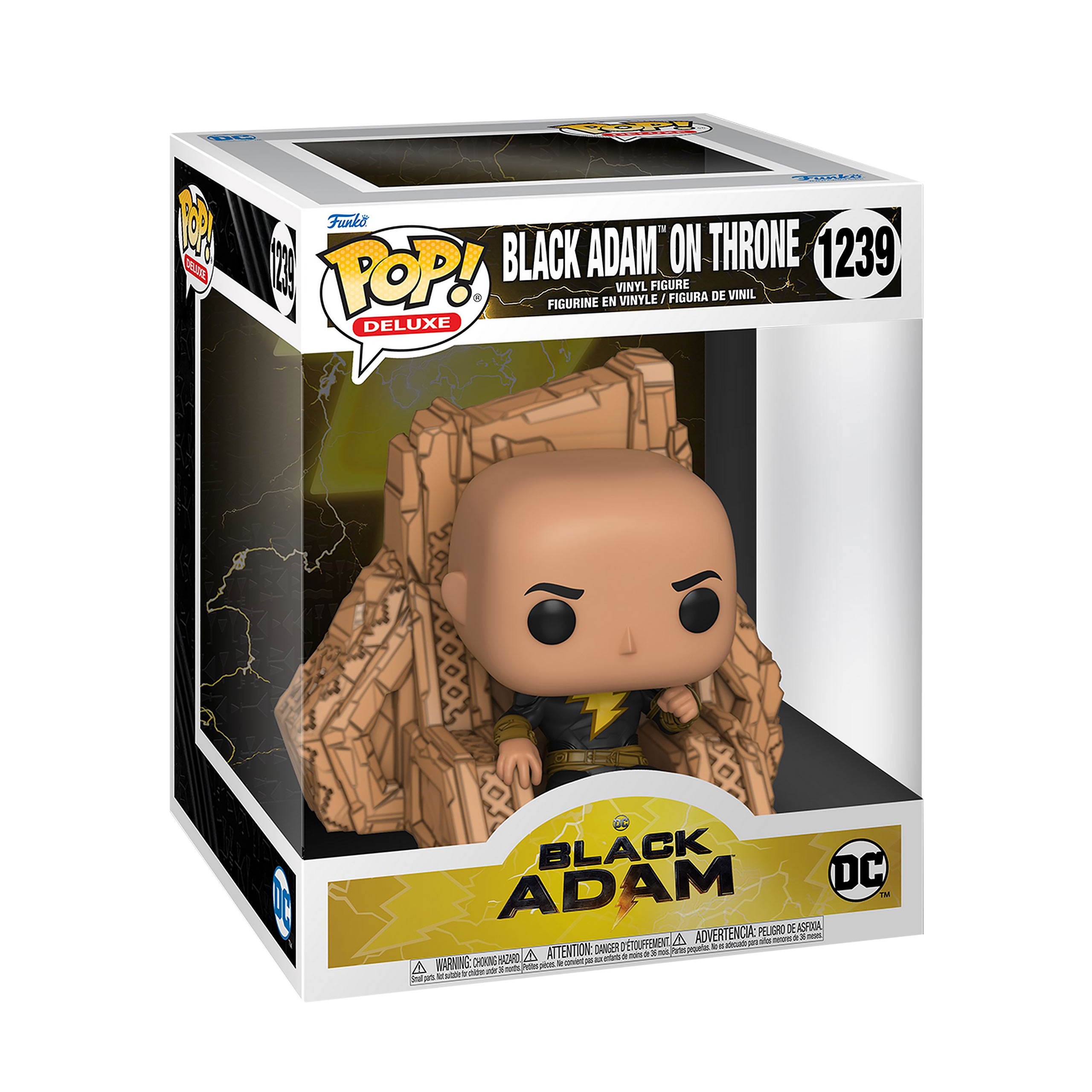Black Adam auf Thron Funko Pop Figur