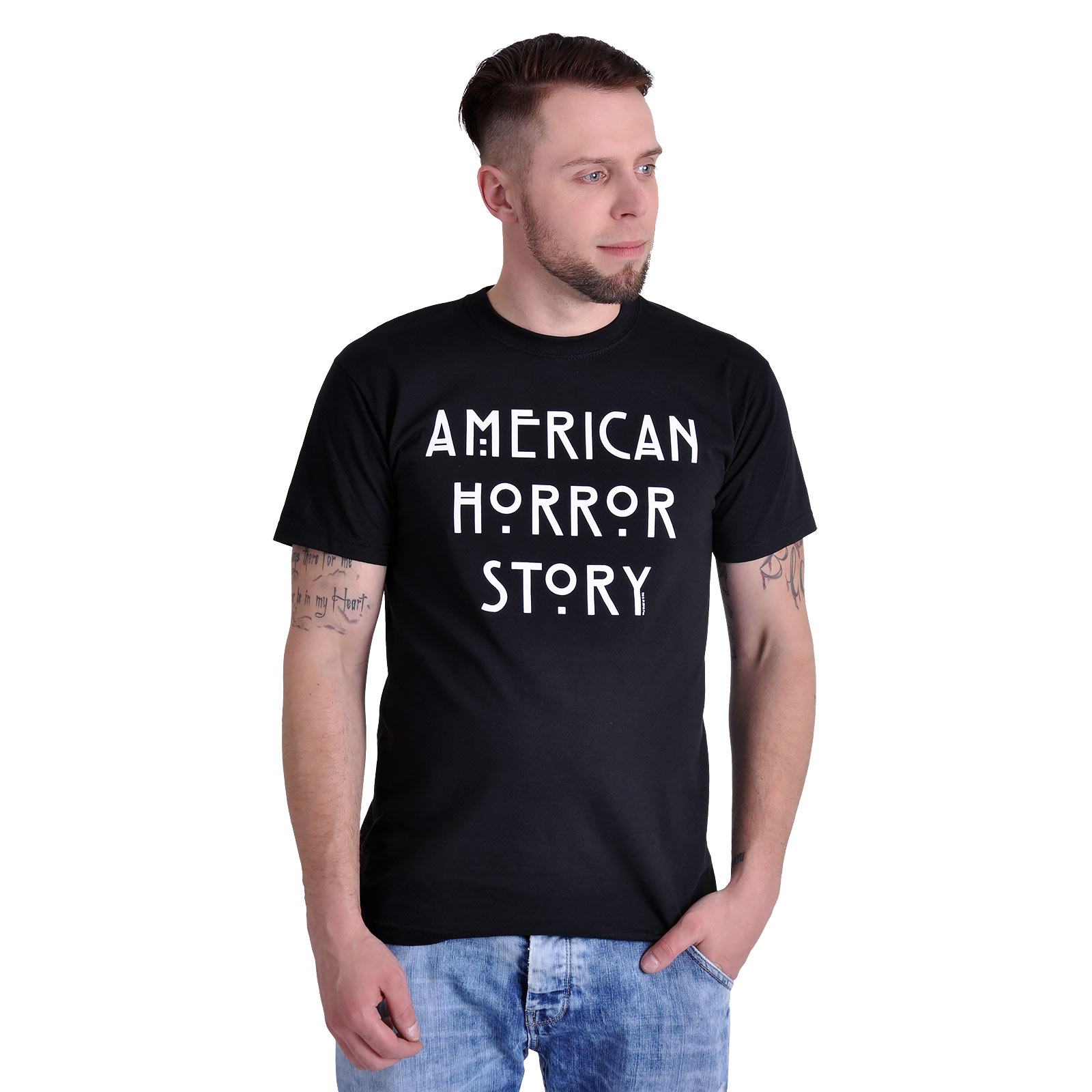 American Horror Story - AHS Logo T-Shirt schwarz