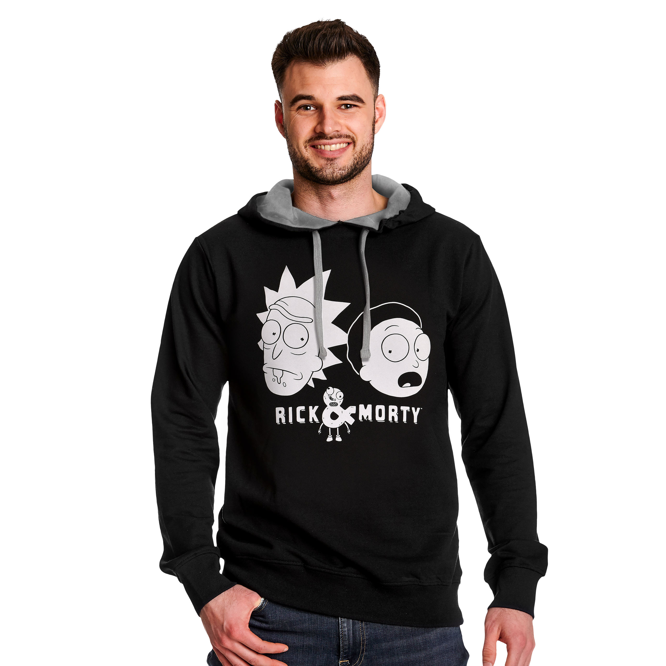 Rick and Morty - Faces Hoodie schwarz
