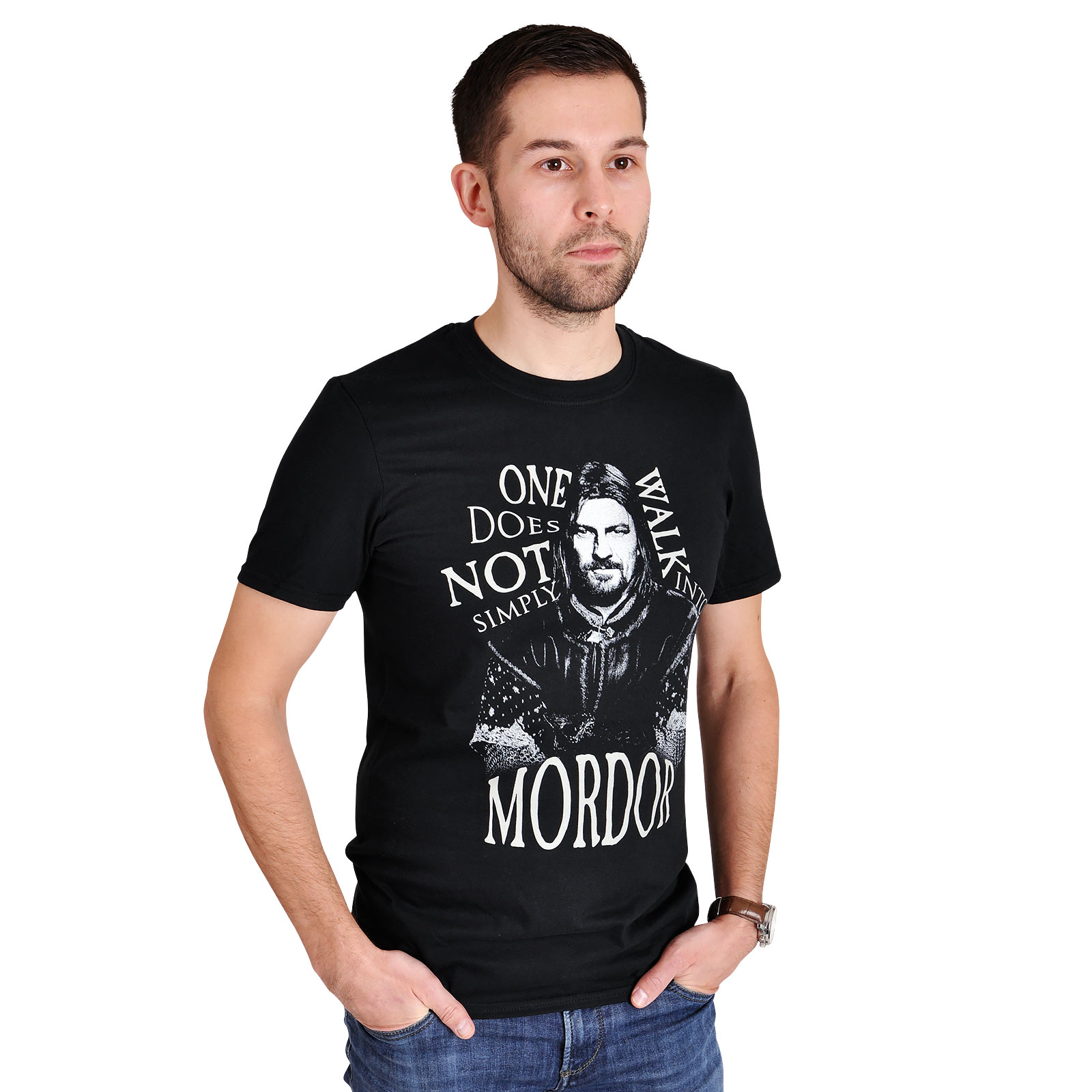 Herr der Ringe - Boromir Walk into Mordor T-Shirt schwarz