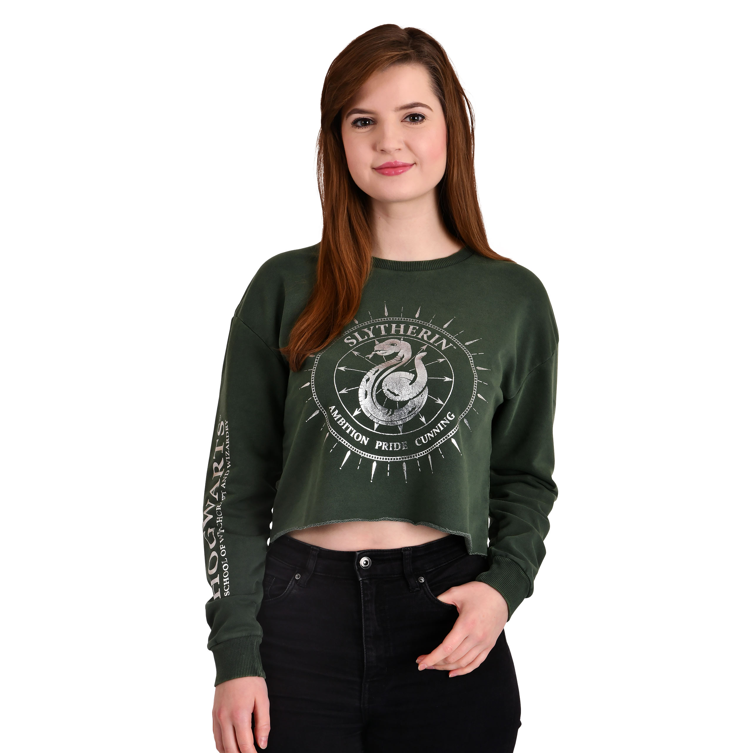 Harry Potter - Slytherin Crop Sweater Damen