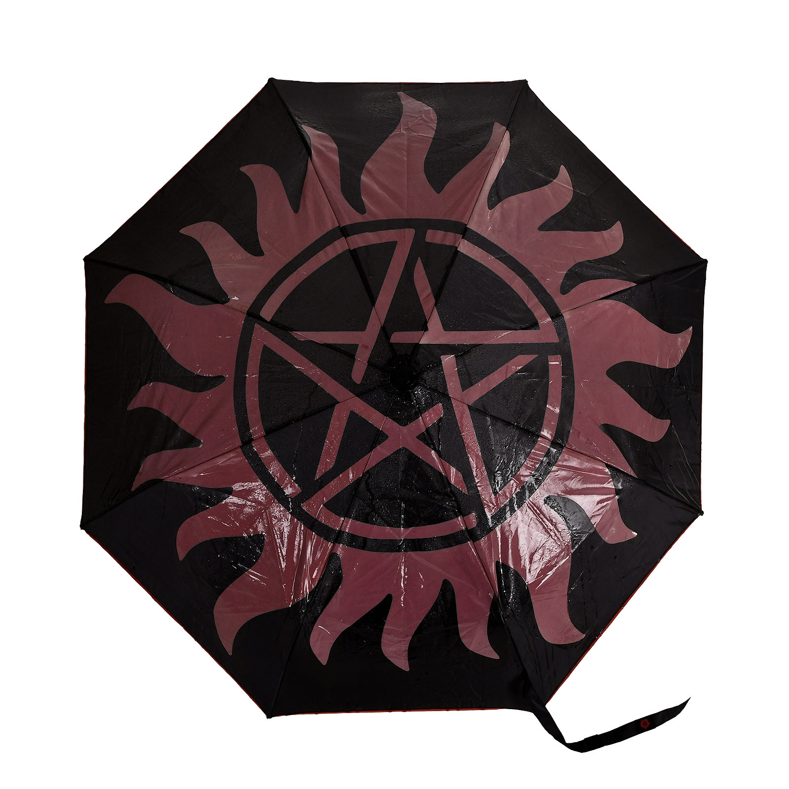 Supernatural - Anti Possession Symbol Schirm mit Aqua Effekt