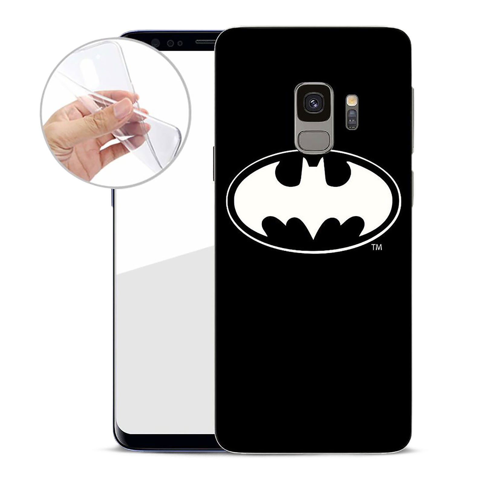 Batman - Logo Samsung Galaxy S9 Handyhülle Silikon schwarz