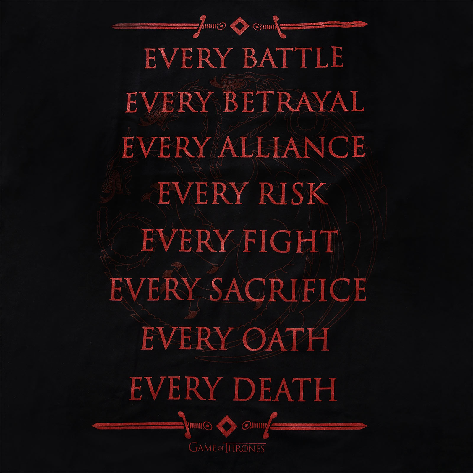 Targaryen For The Throne T-Shirt schwarz - Game of Thrones