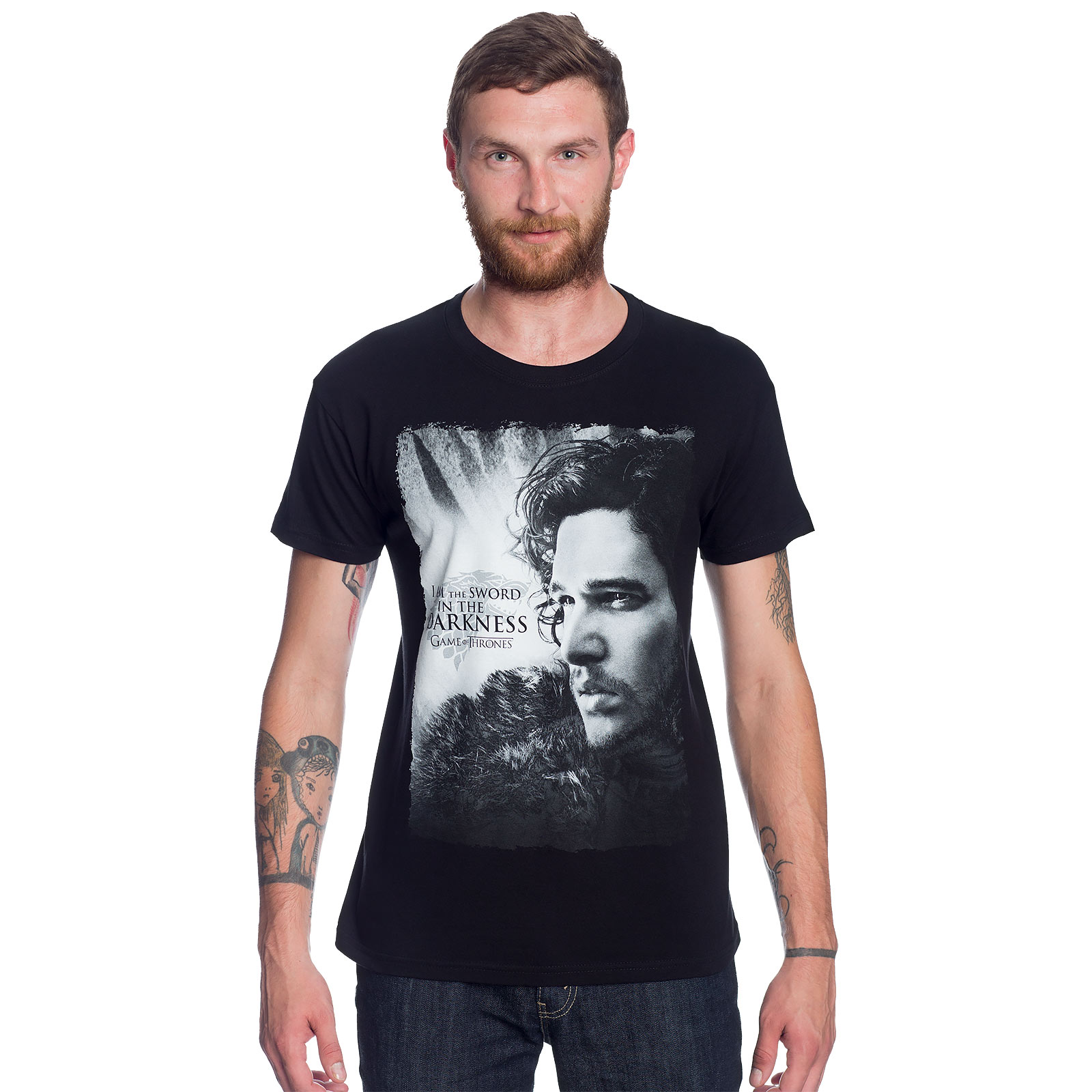 Game of Thrones - Jon Snow Sword in Darkness T-Shirt schwarz