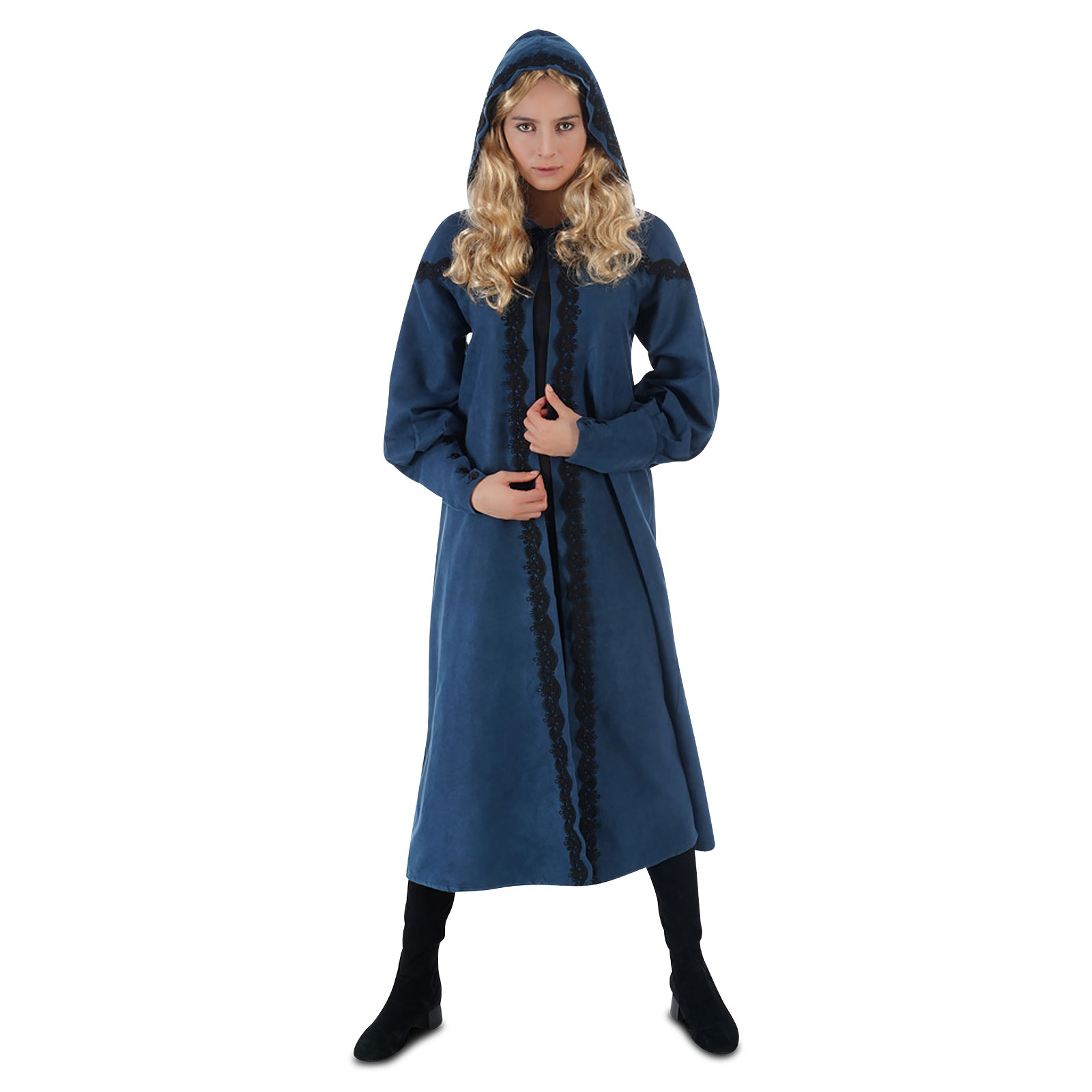 Ciri Kostüm Mantel Damen für Witcher Fans blau