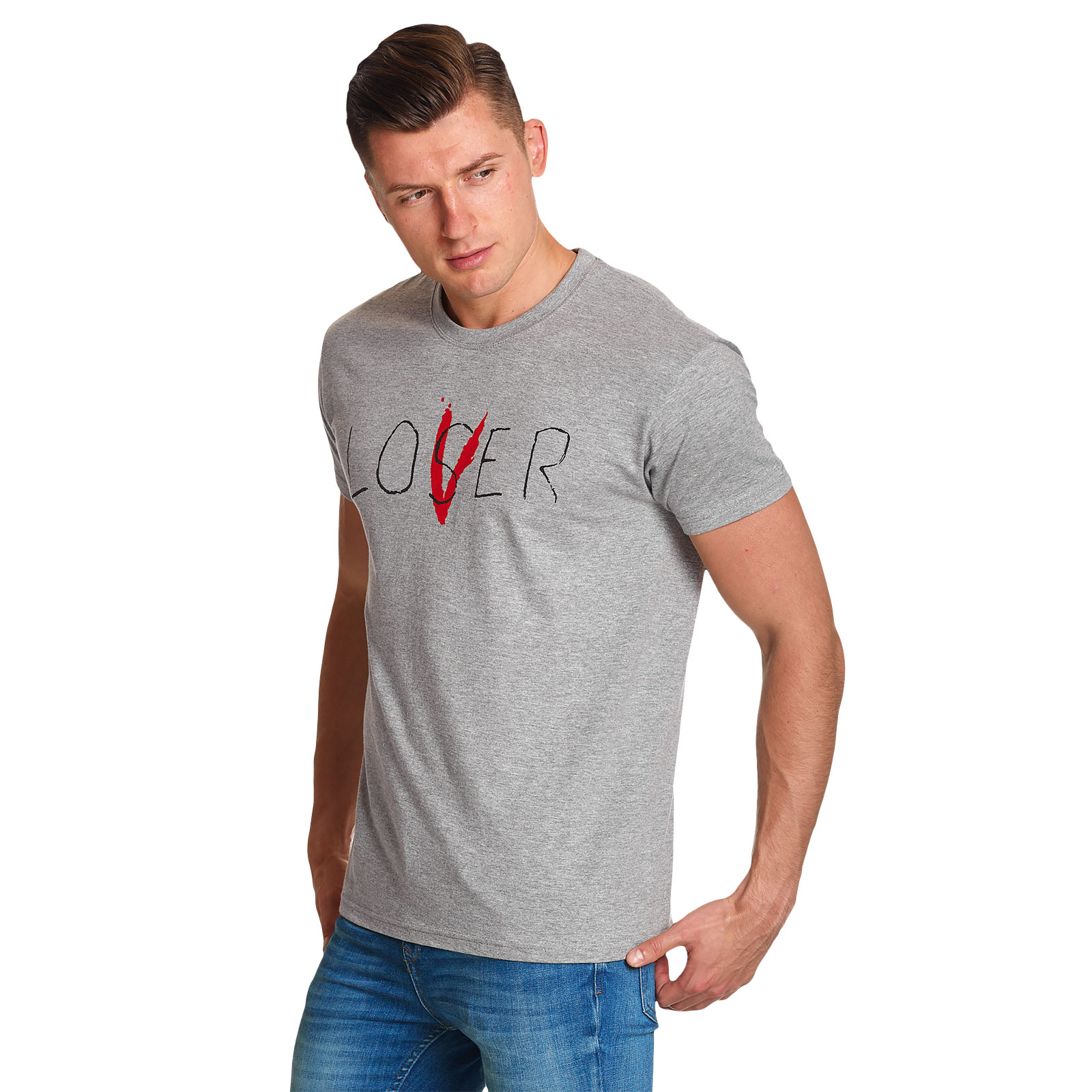 Stephen Kings ES - Loser or Lover T-Shirt grau