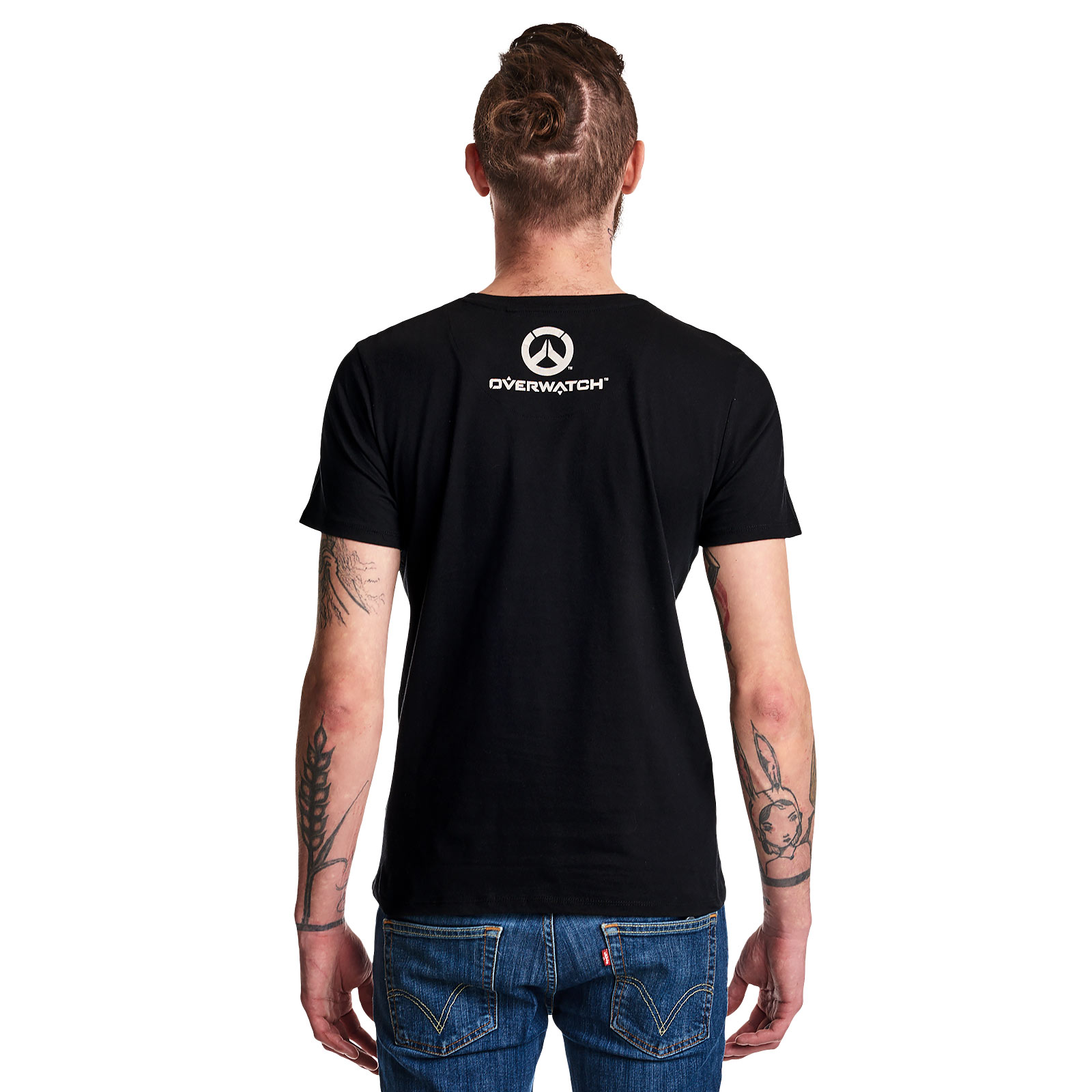 Overwatch - Cassidy Spray Logo T-Shirt schwarz