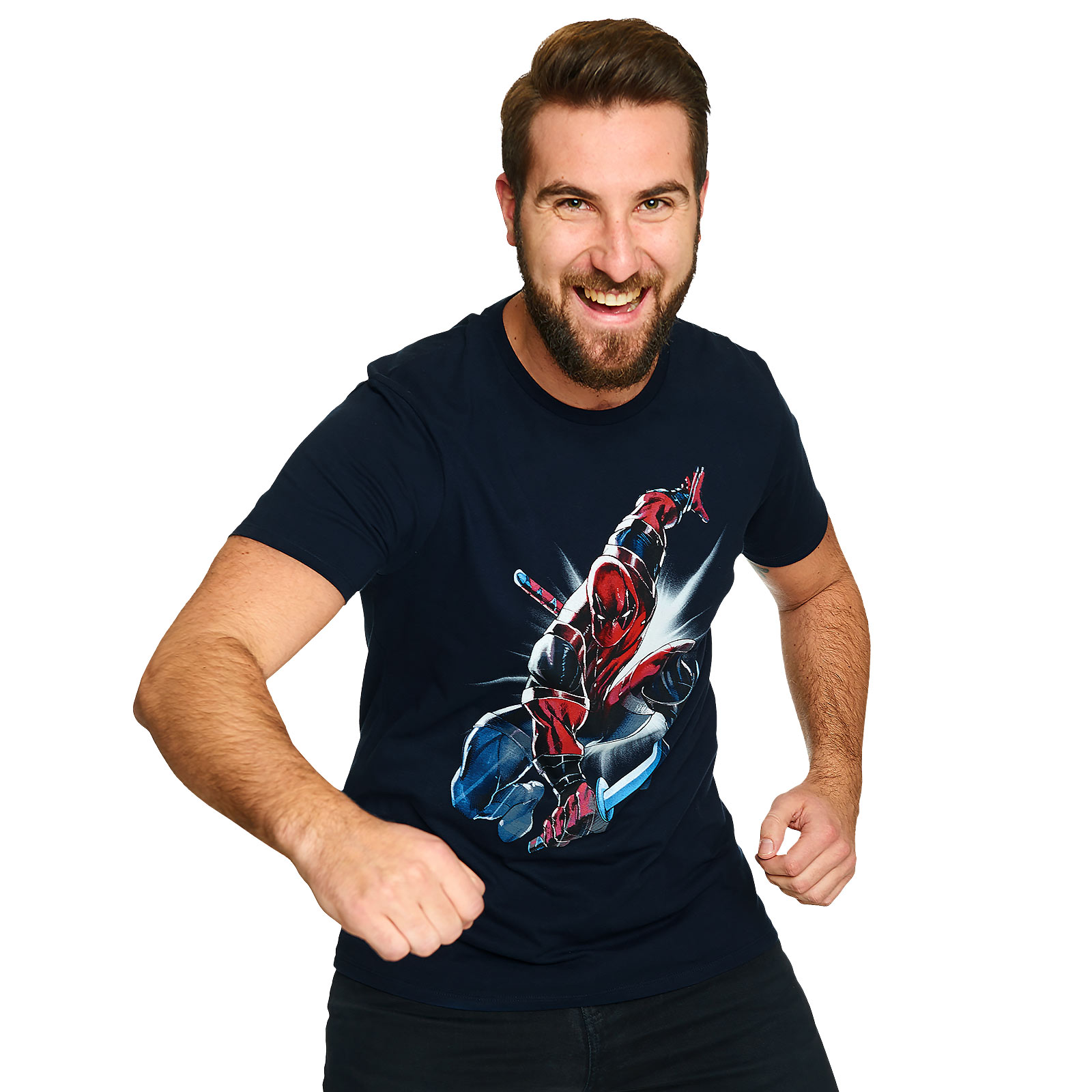 Deadpool - Attack T-Shirt blau