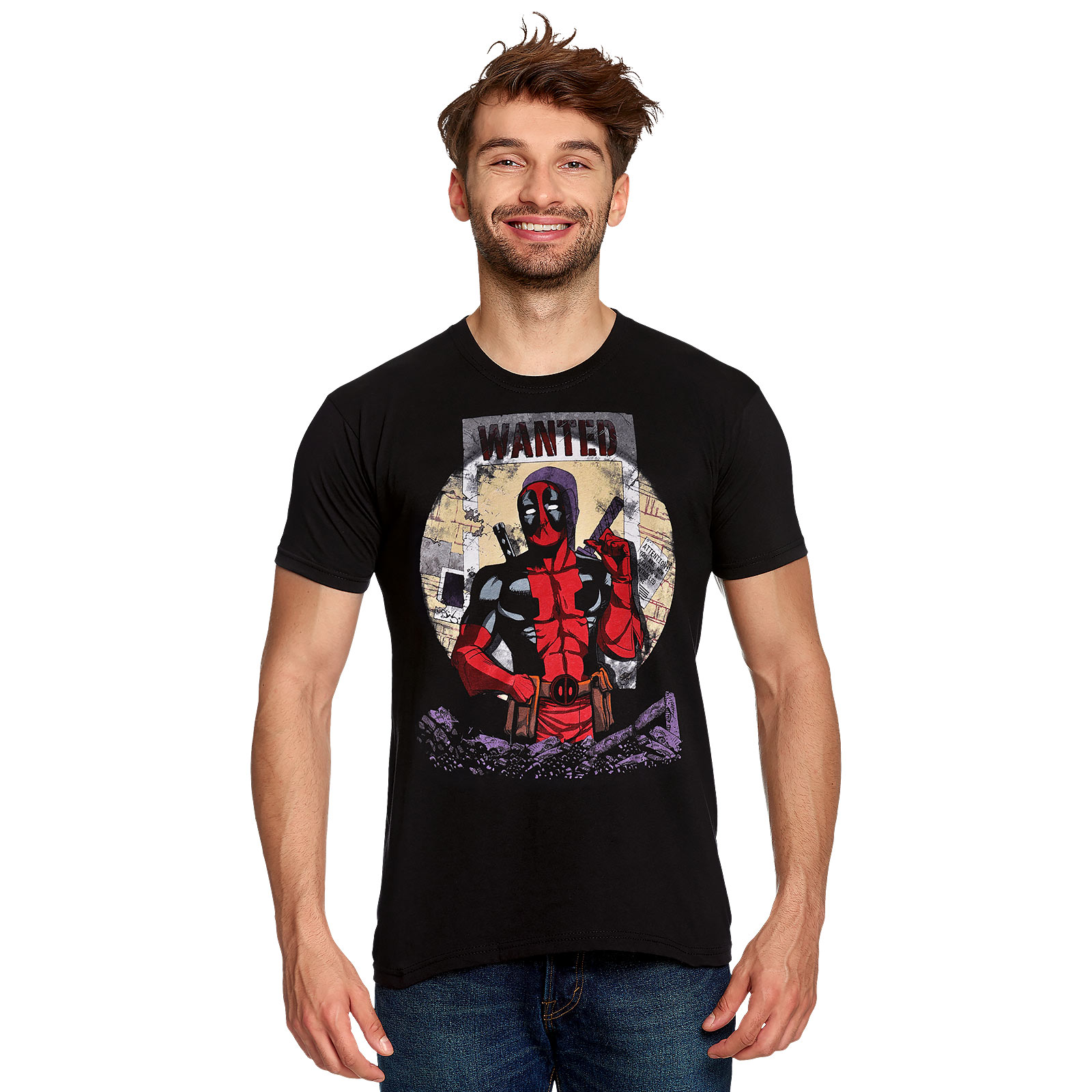 Deadpool - Wanted T-Shirt schwarz