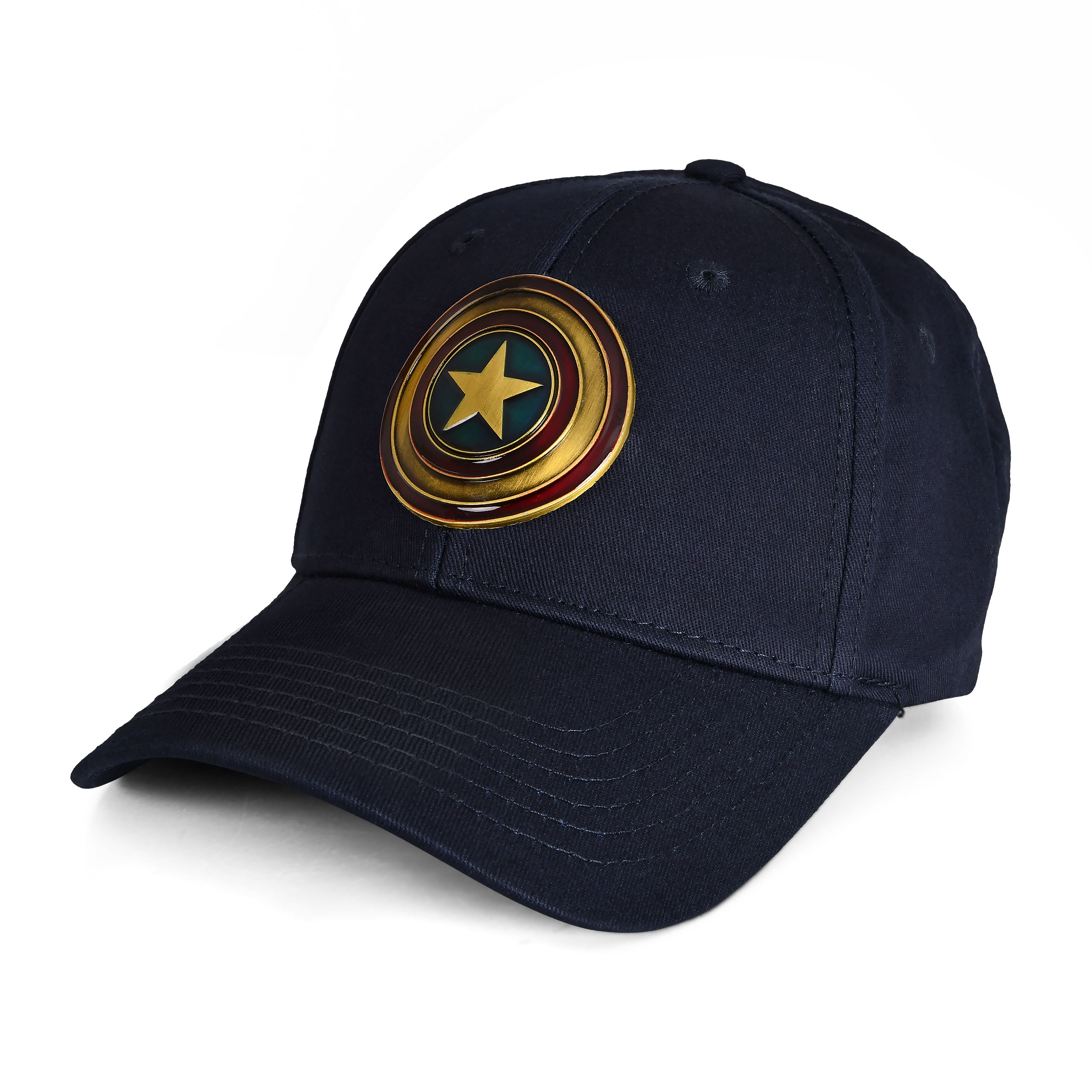 Captain America - Shield Metall Logo Basecap blau