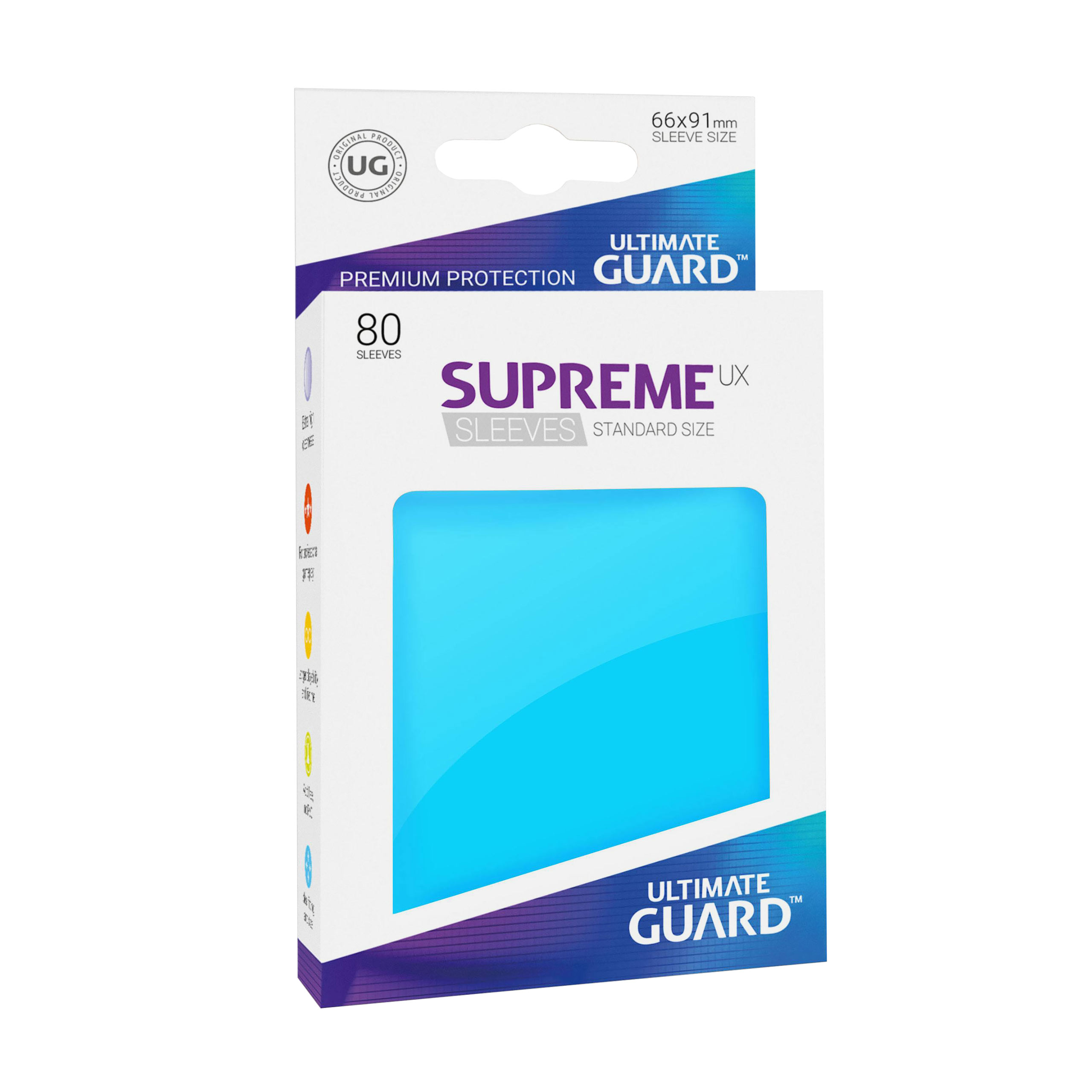 Kartenhüllen Ultimate Guard für Sammelkarten blau 80er Set