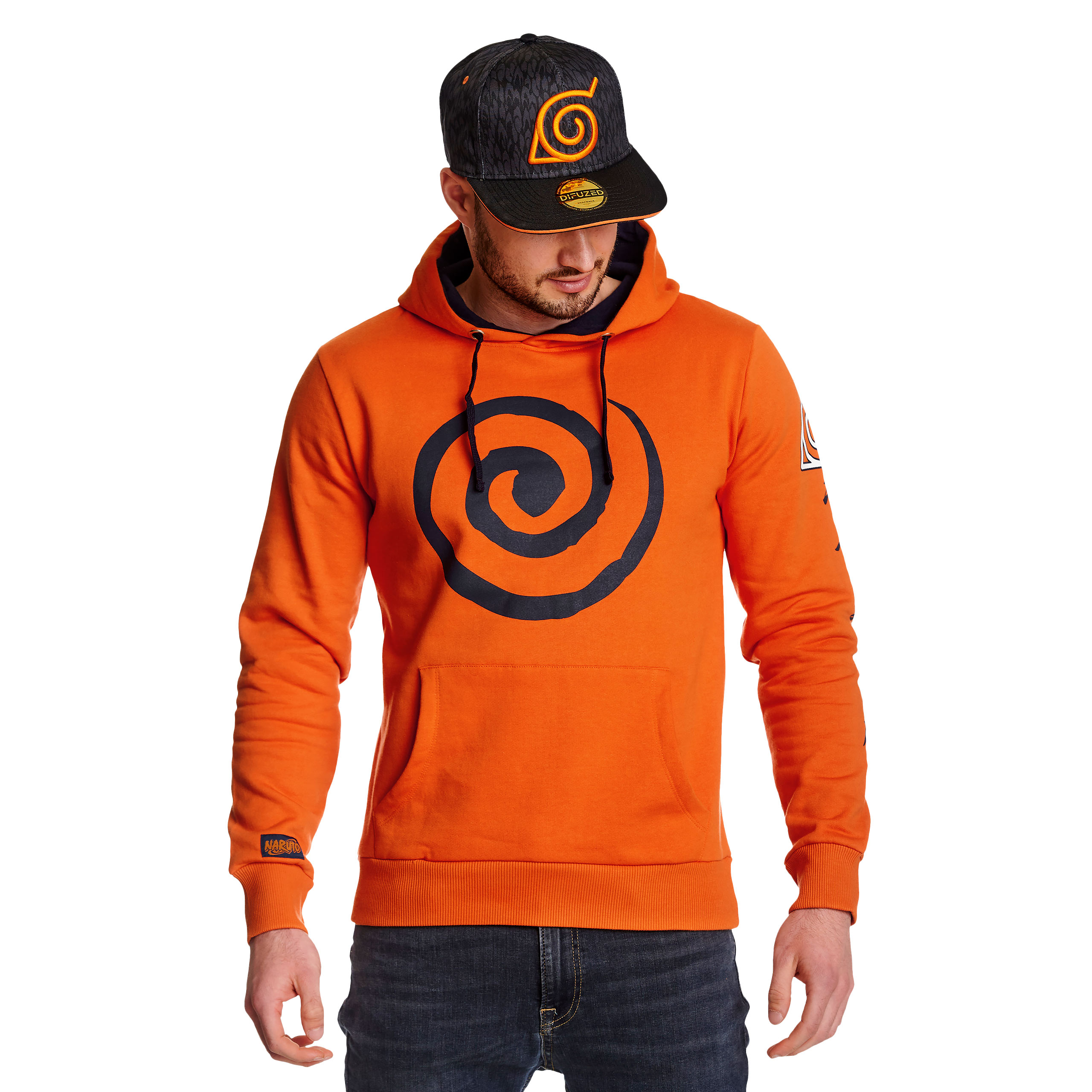 Naruto - Uzumaki Clan Symbol Hoodie orange
