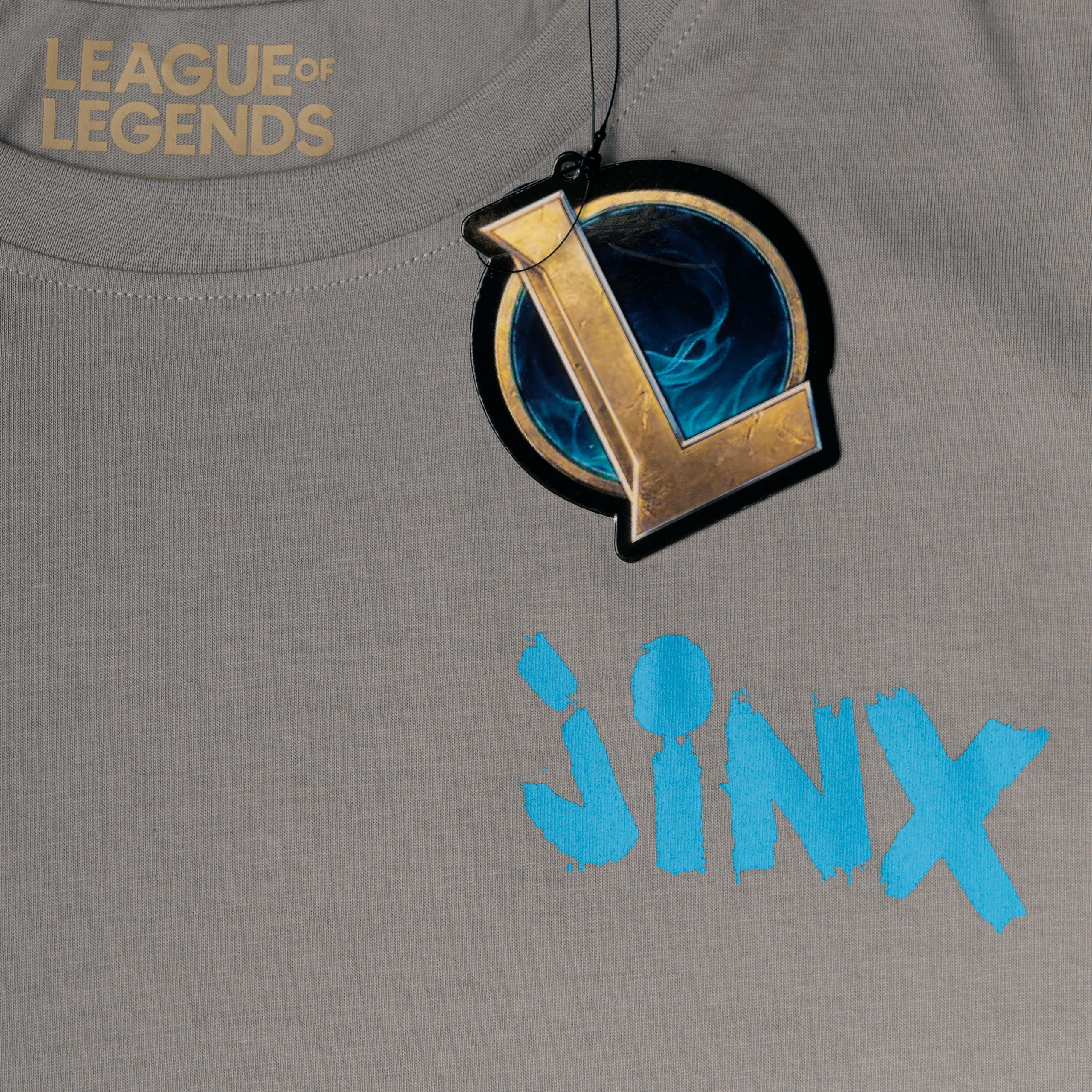 League of Legends - Jinx Character T-Shirt grau