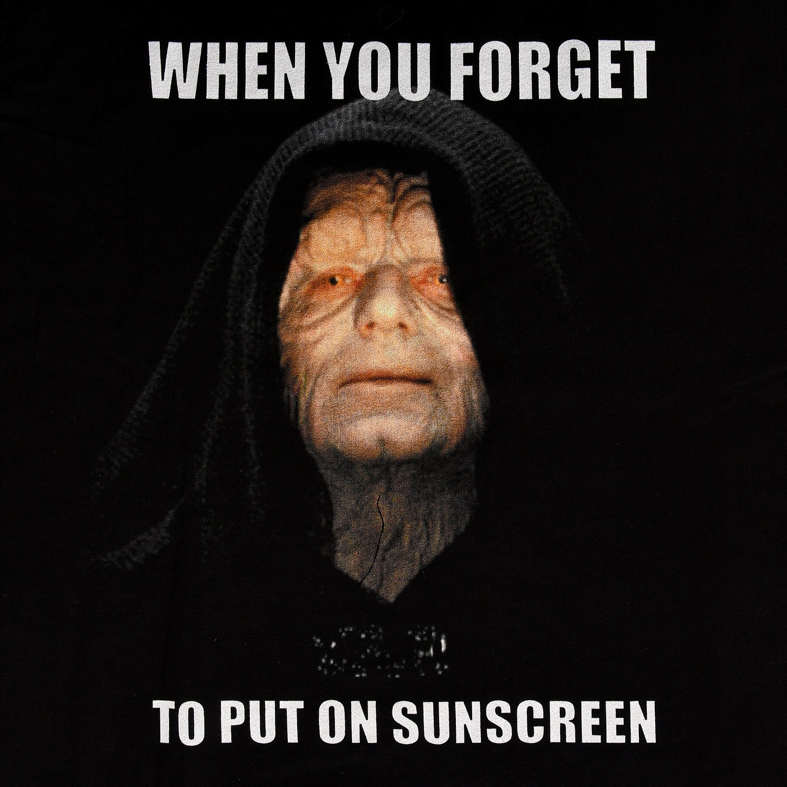 Star Wars - Palpatine Sunscreen T-Shirt schwarz